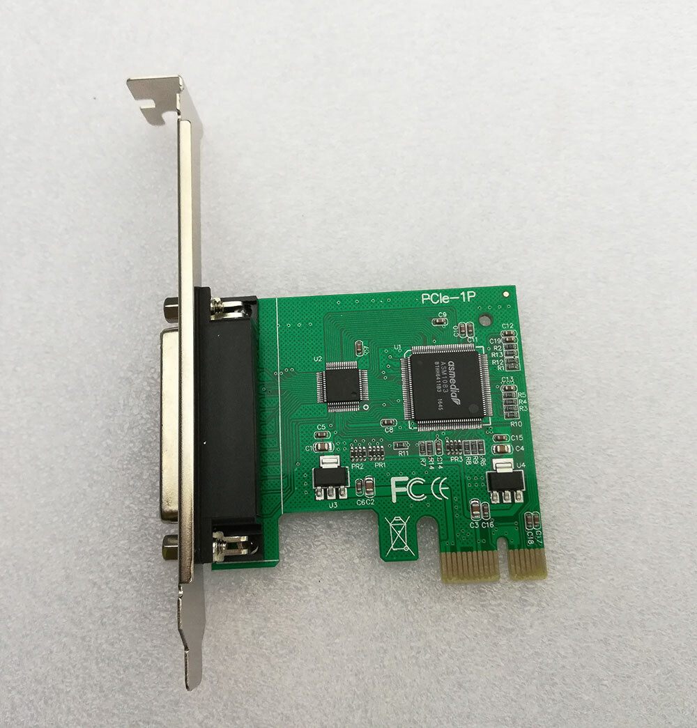 Parallel Port DB25 LPT Printer PCI-E Express Card Converter Adapter Low Profile