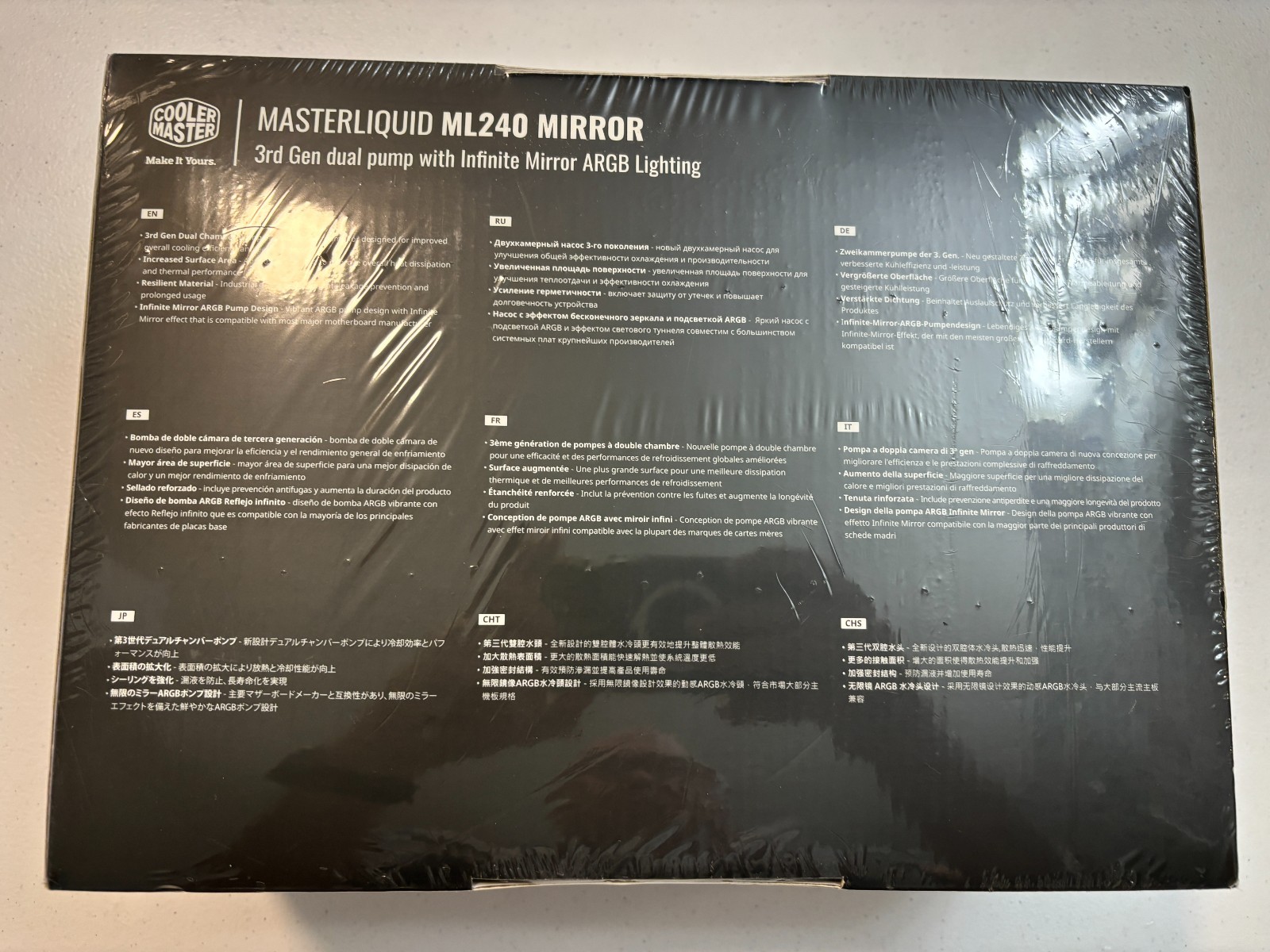 Cooler Master MasterLiquid ML240 Mirror 3rd gen dual pump Sealed