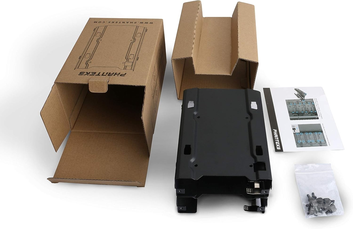 Duo Pack 3.5” Stackable HDD Bracket with Anti-Vibration for Stylish Storage