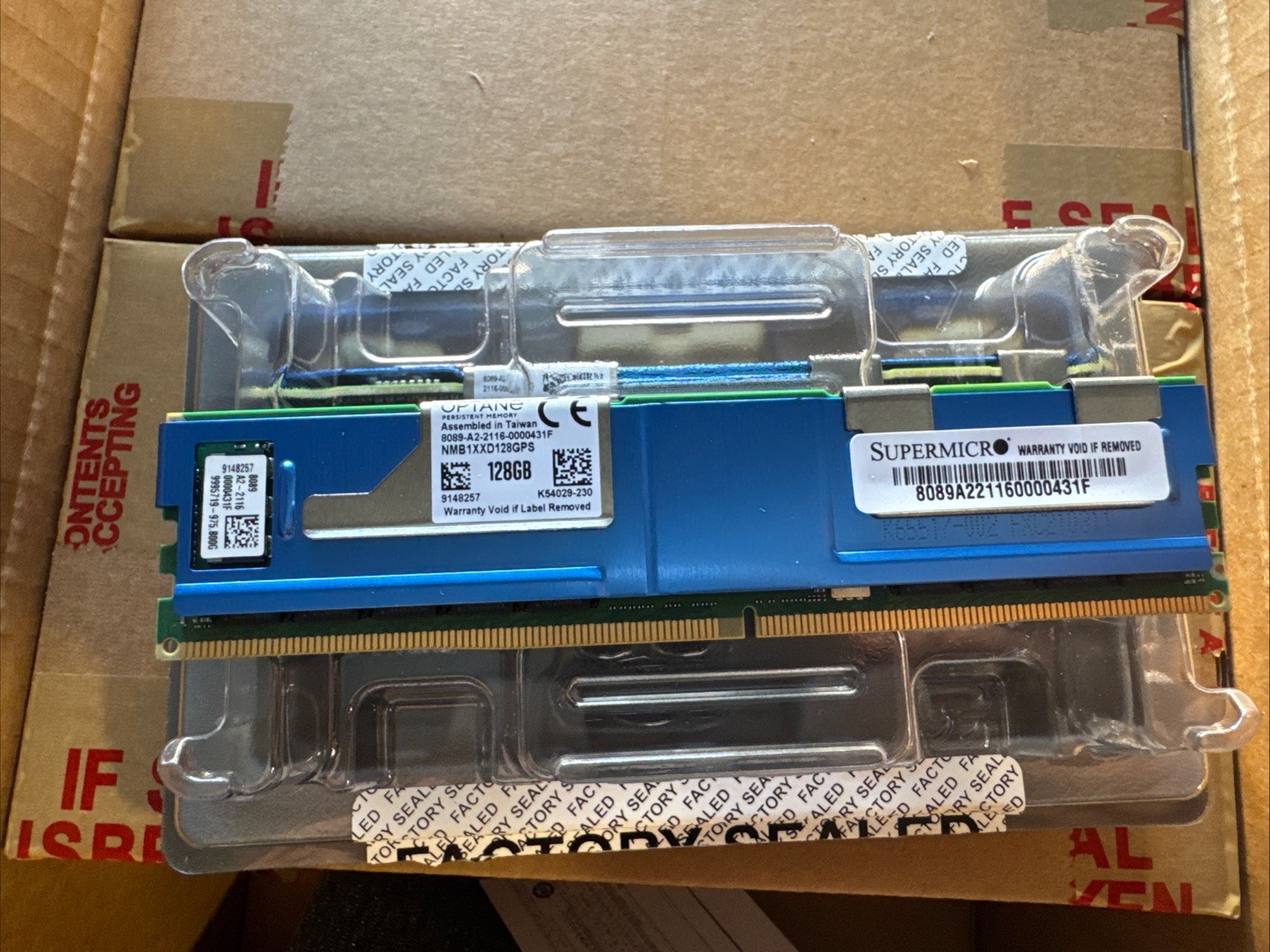 NMB1XXD128GPS Intel Optane 1X 128GB DDR4 PC4-3200 DCPMM Persistent Server Memory