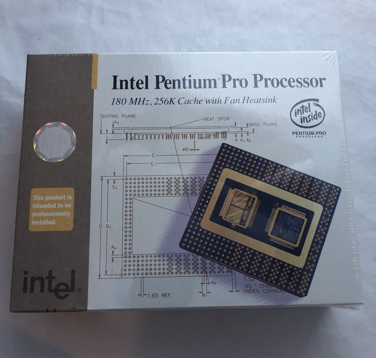 NEW Vintage Intel Pentium Pro Processor 180MHz CPU Sealed Retail Boxed 1996