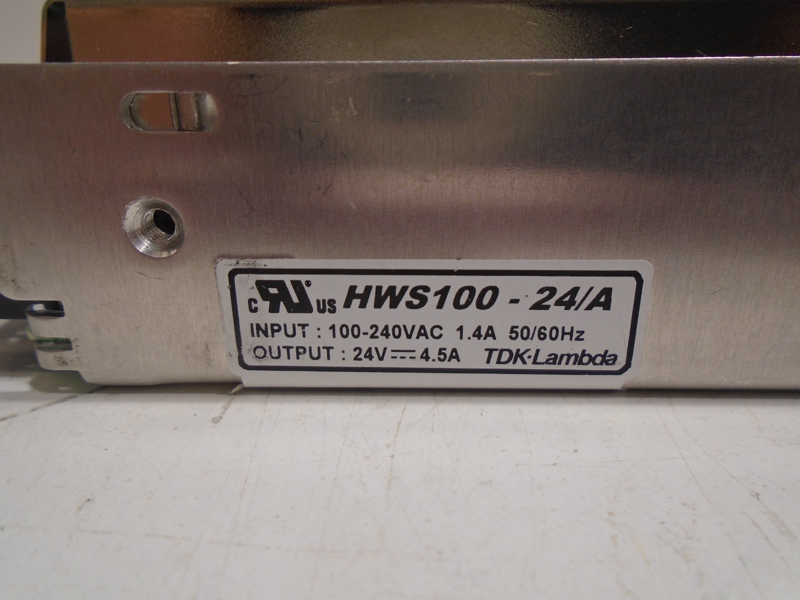 TDK LAMBDA HWS 100-24/A POWER SUPPLY OUTPUT 24V 4.5A