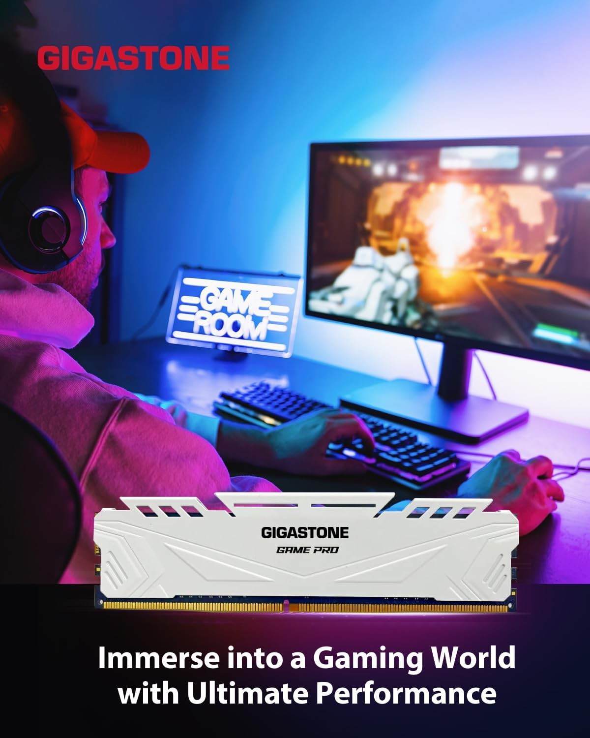 GIGASTONE PRO 32GB DDR4 3200 PC4-25600 White