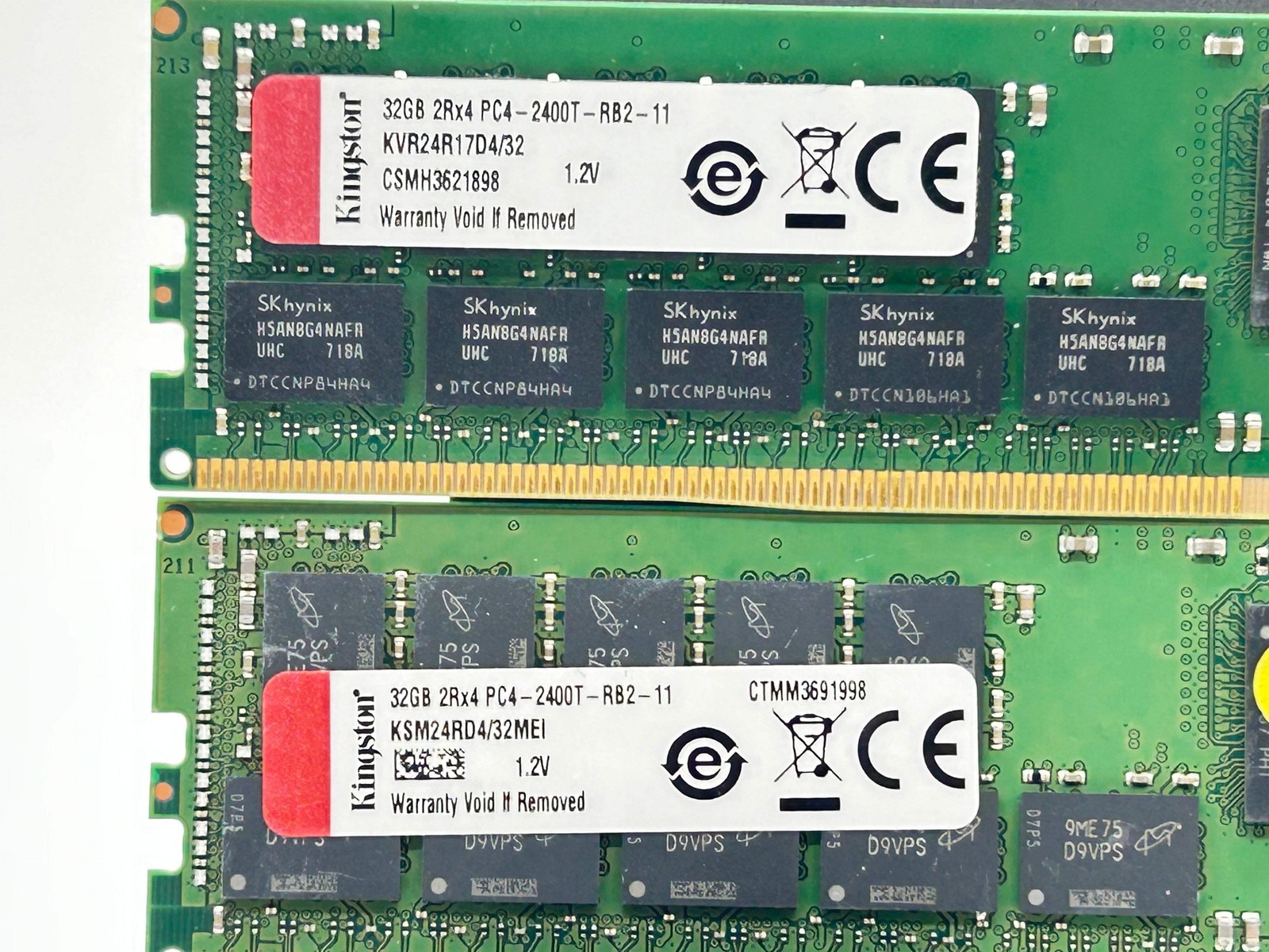 Kingston 64GB (2×32GB) 2Rx4 PC4-2400T-RB2-11 ECC RDIMM Server Memory