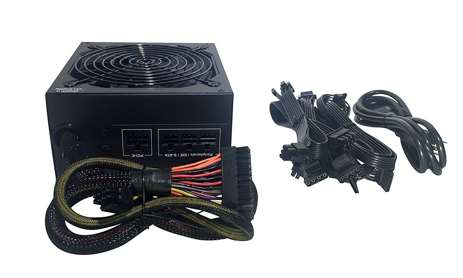 SHARK TECHNOLOGY® 1000W 80+ Modular ATX Quiet 120mm Fan Gaming PC Power Supply