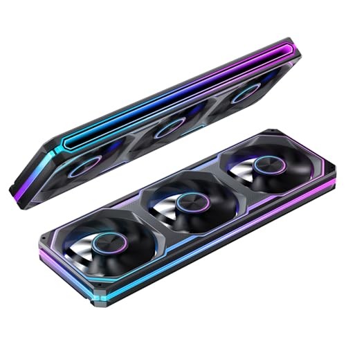 XA-360B PC Case Fan, Silent Computer Fan,Dual-Light 360mm Black-Regular