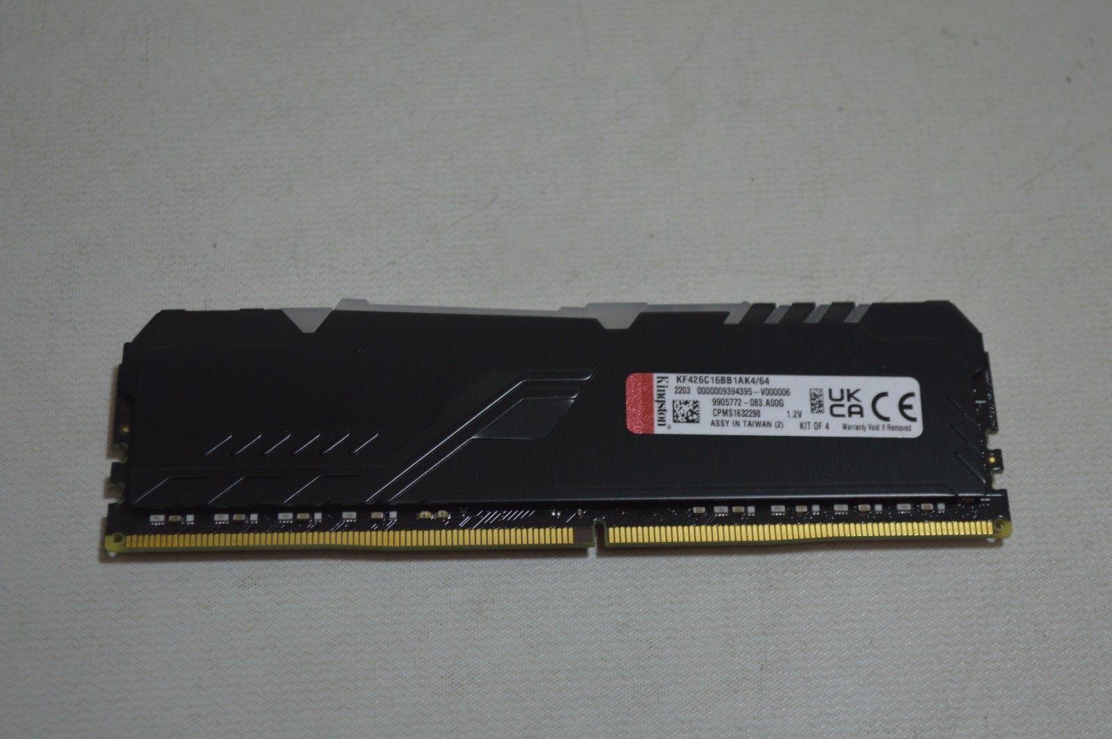 Kingston PC4-21300 (DDR4-2666) 16GB Memory RAM KF426C16BB1AK4/64