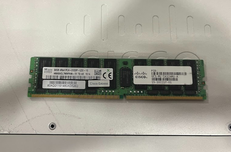 SK Hynix 32GB 4Rx4 PC4-17000L DDR4 ECC LRDIMM HMA84GL7MMR4N-TF UCS-ML-1X324RU-A
