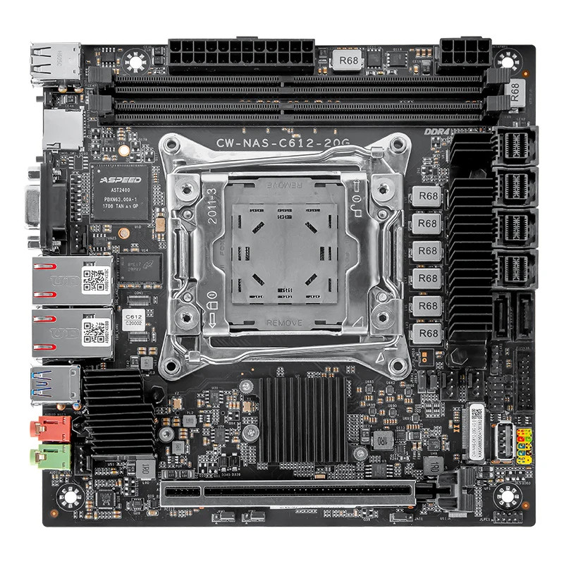 Dual 10G NICs C612 ITX NAS Motherboard Intel LGA2011-3 Firewall Server Mainboard