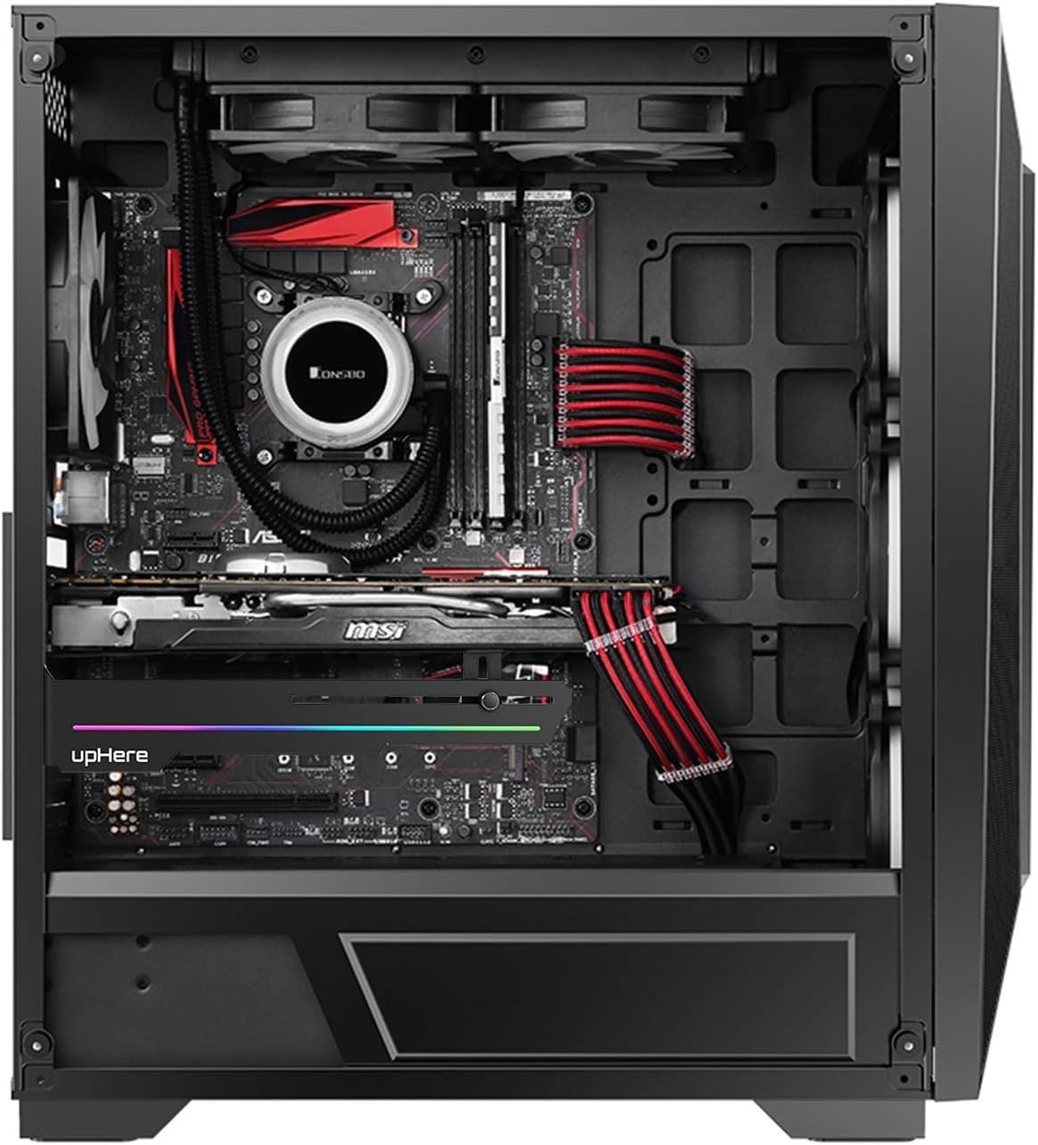 Versatile GS05ARGB GPU Holder – Adjustable & Addressable RGB Support for PC