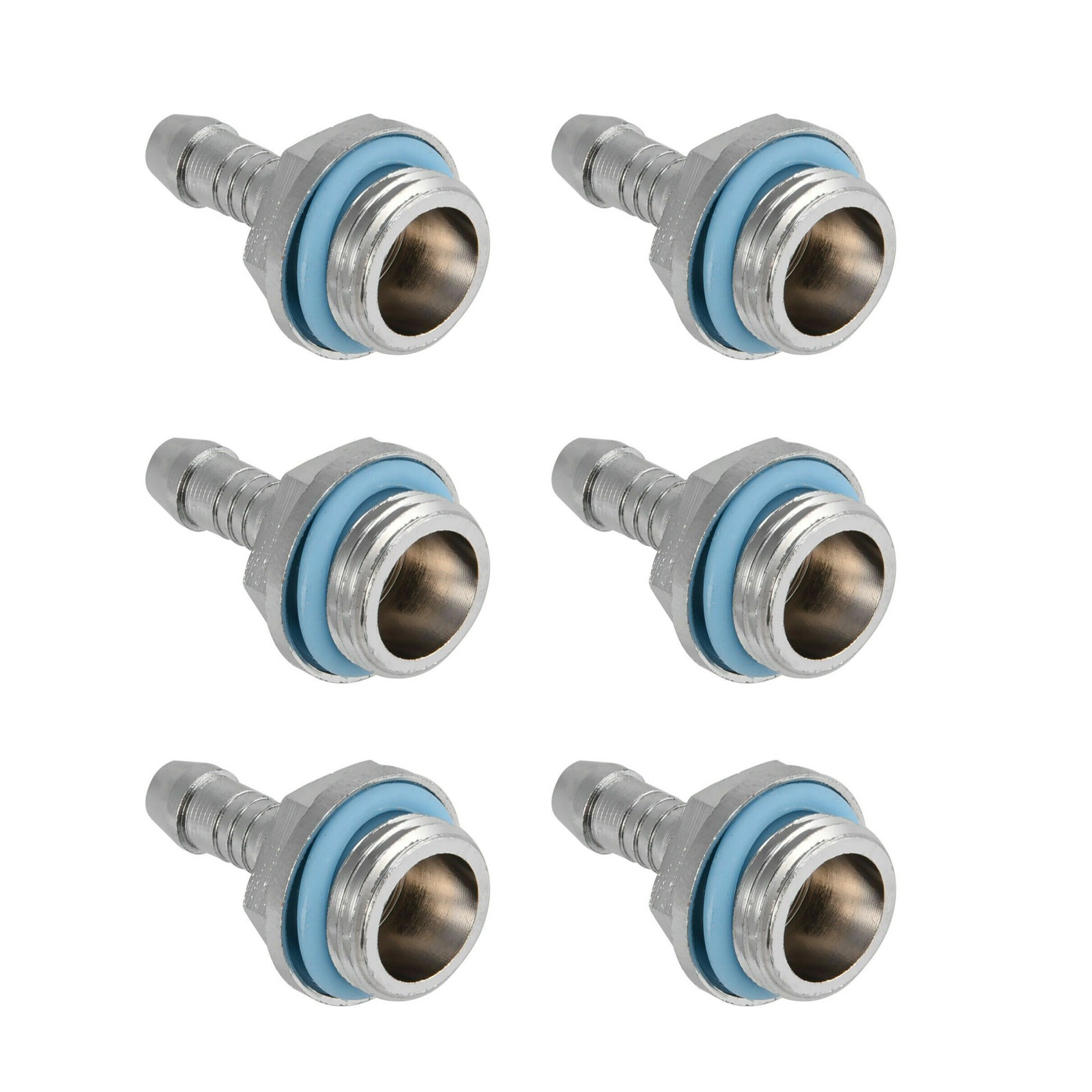Brass Barb Fittings Tube Tow-touch Fitting Barb Connector For PC Water Cooling