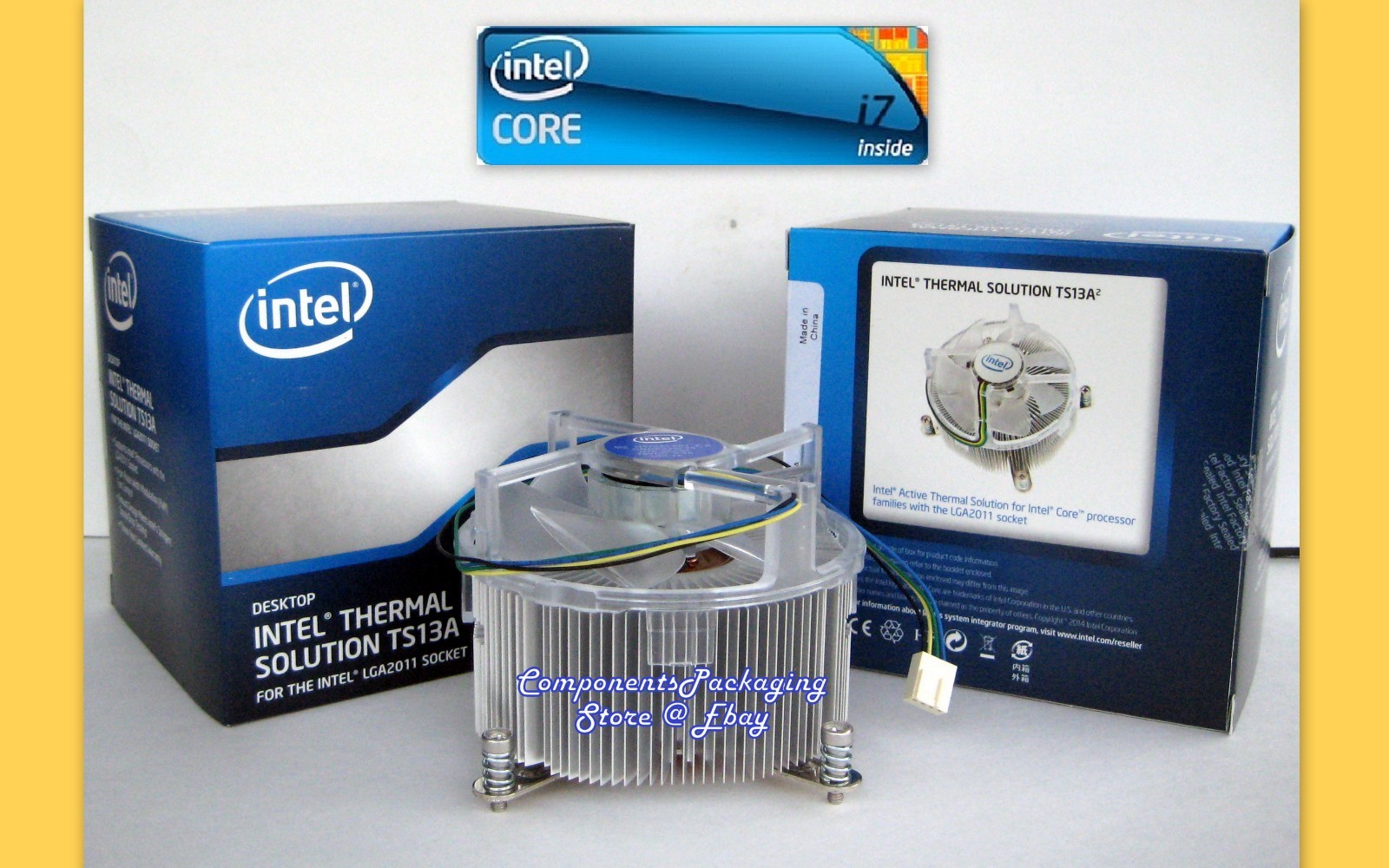 Intel i7-6800K i7-6850K Heatsink Cooler Fan For Desktop LGA2011-3 Processor New