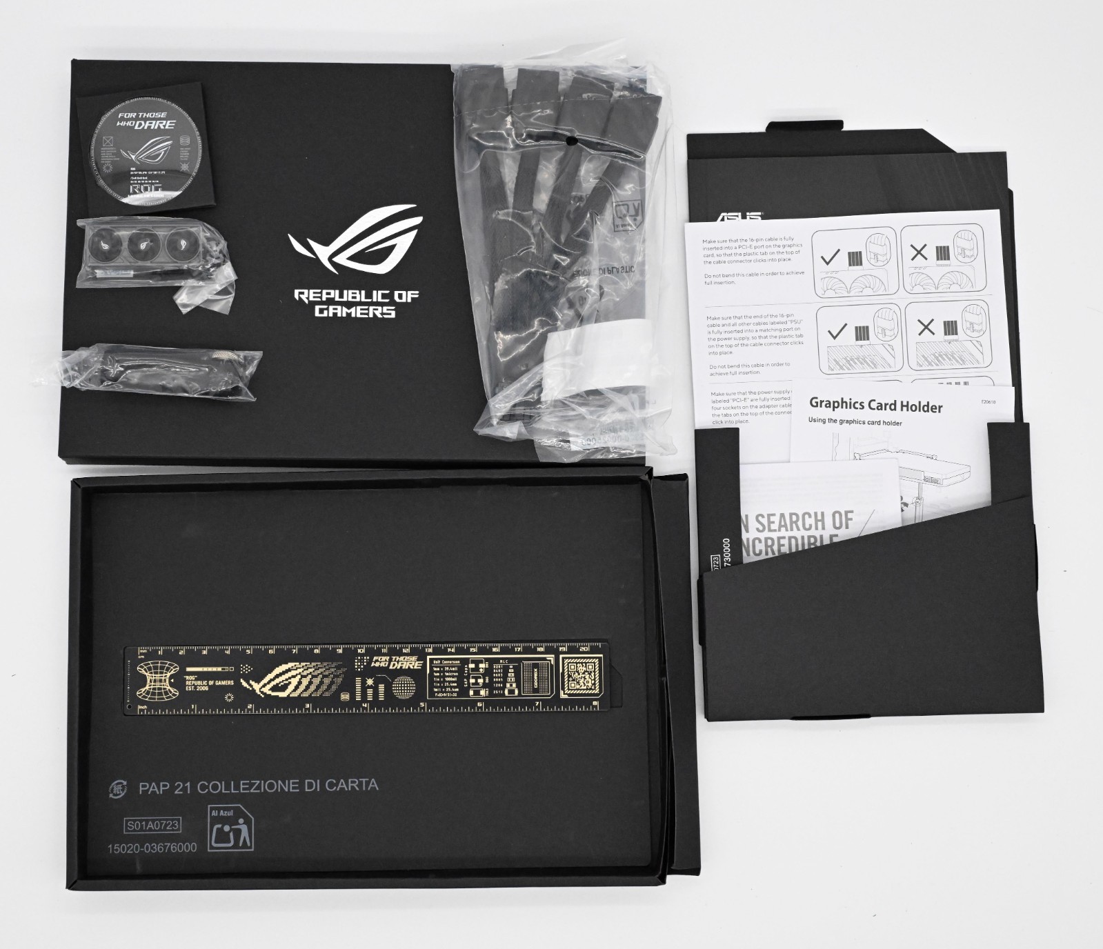 BOX ONLY – ASUS RTX 5090 Astral Strix – Included Acc Support Tool Power Adapter