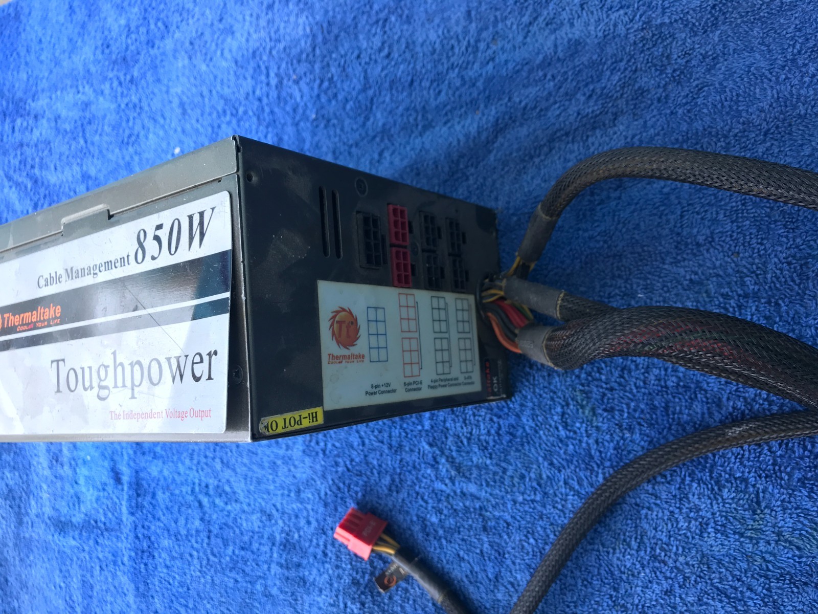 Power Supply- Lot of 8 Mixed Thermaltake/Aerocool/Redragon – Dead PSUs for Parts