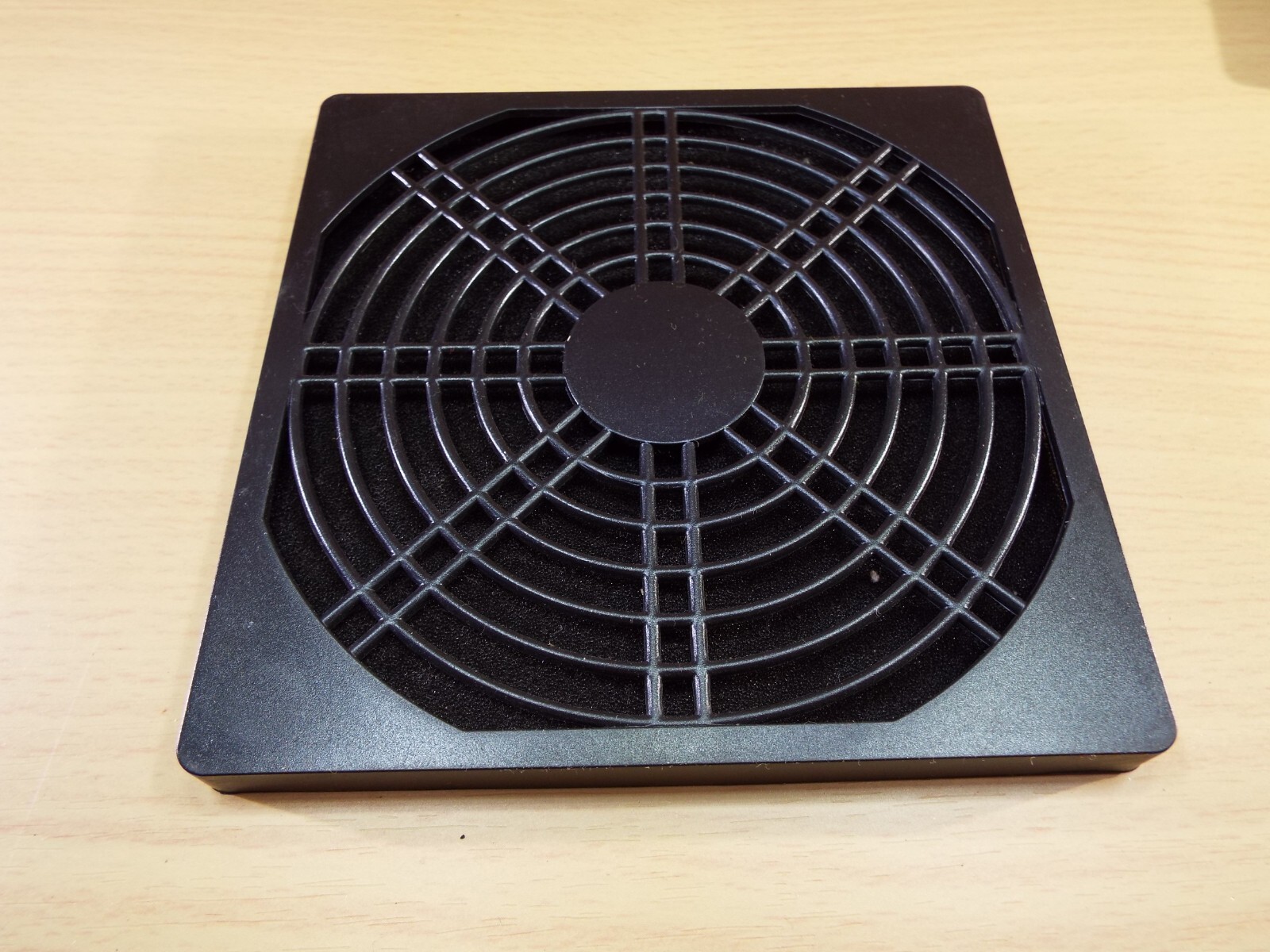 QTY4 120 x 120 x 38 mm GRILL PLASTIC DUST FILTER BLACK BOX FAN SCREEN COVER