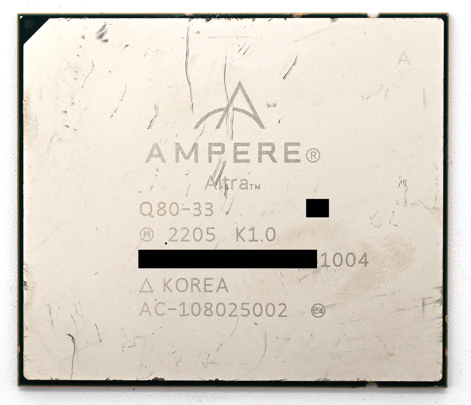 Ampere Altra Q80-33 80-Core 3.30GHz Server CPU ARM Processor AC-108025002