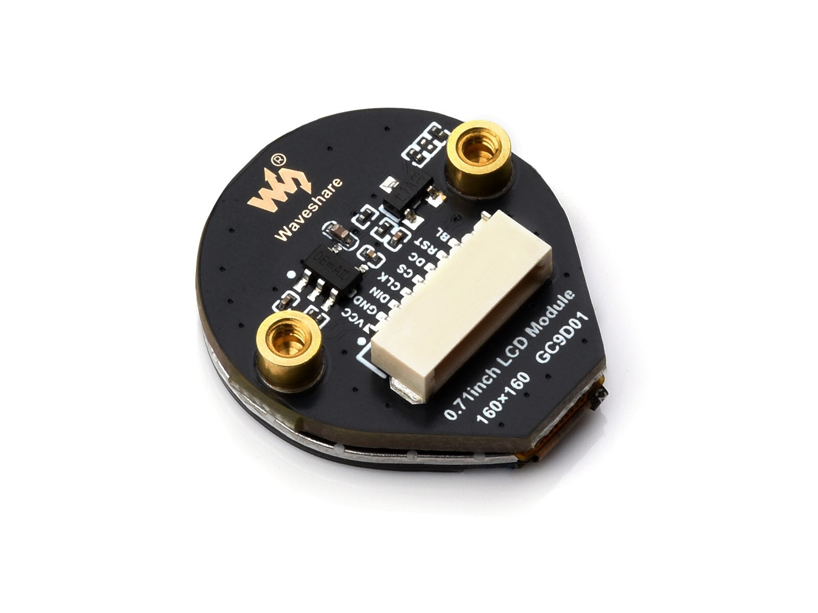 Waveshare 0.71inch Round LCD Display Module, 160×160 Resolution, SPI 65K colors