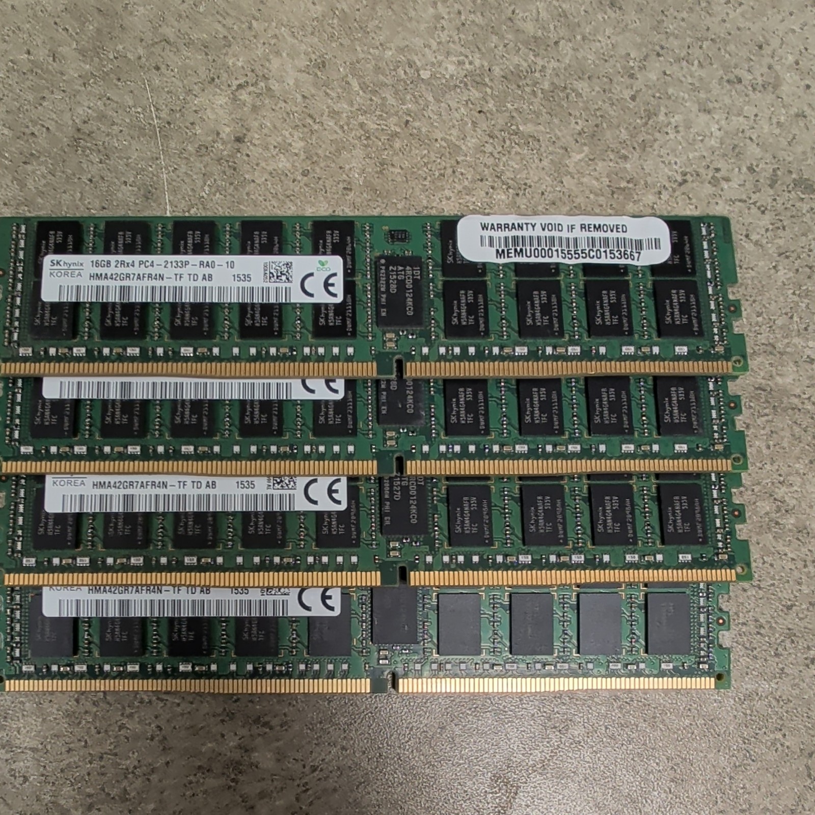 SK hynix 16GB 2Rx4 PC4 2133P HMA42GR7MFR4N-TF Server Ram