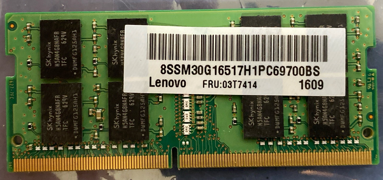 SK HYNIX 8Gb DDR4 2Rx8 LAPTOP SODIMM MEMORY RAM PC4-2133P HMA41GS6AFR8N-TF
