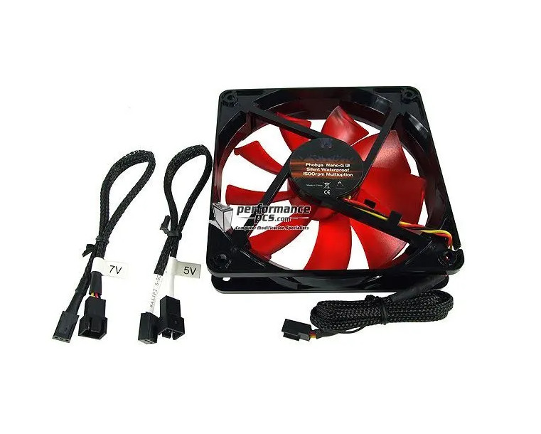 Phobya Nano-G 12 Silent Waterproof 1500rpm Mult 120x120x25mm 78215 4049469077600