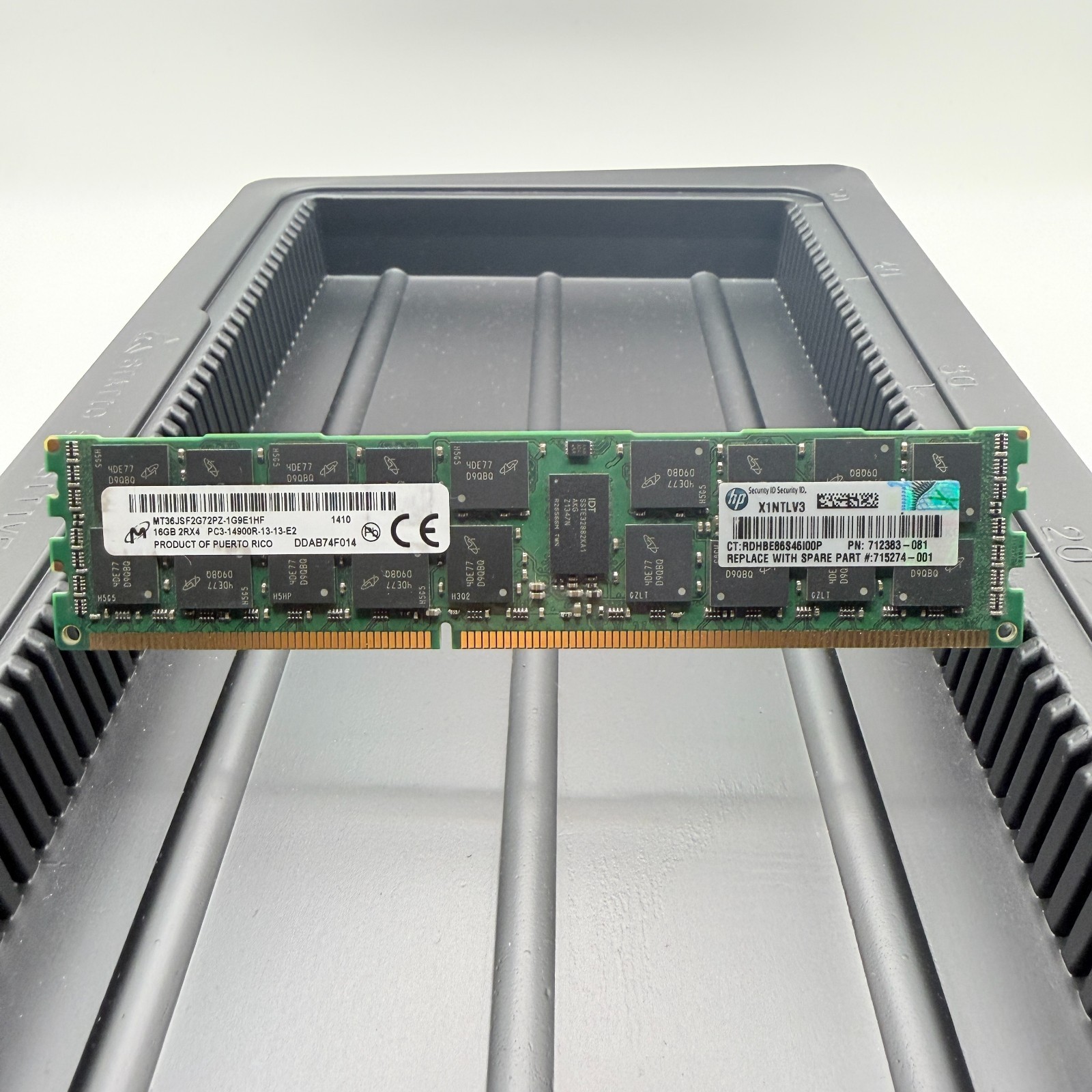 Lot of 4 MICRON RAM 16GB 2Rx4 PC3-14900R-13-13-E2 MT36JSF2G72PZ-1G9E1HF
