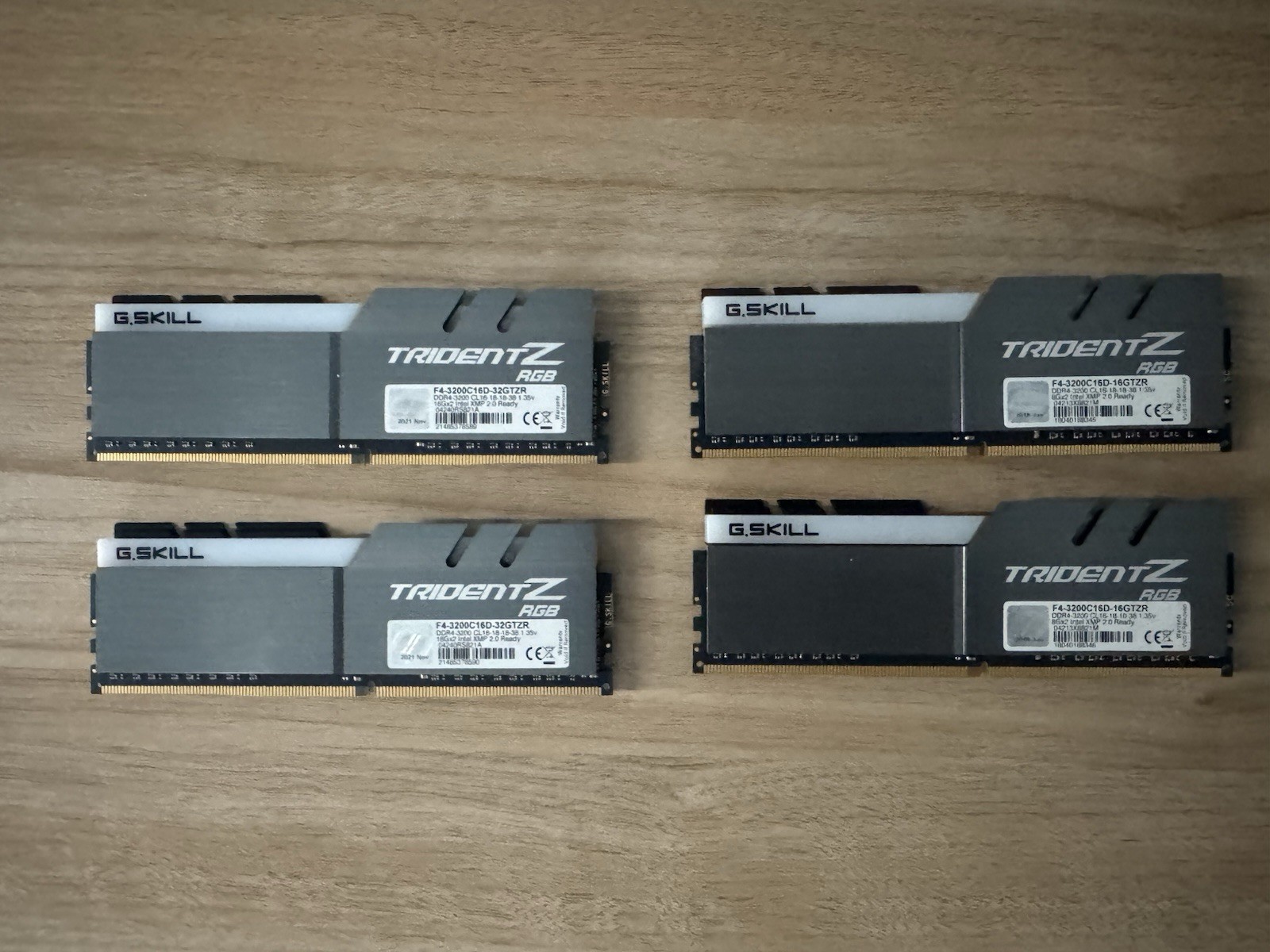 G.Skill Trident Z RGB 48GB DDR4 3200MHz (16×2, 8×2) Memory Kit, Tested Working