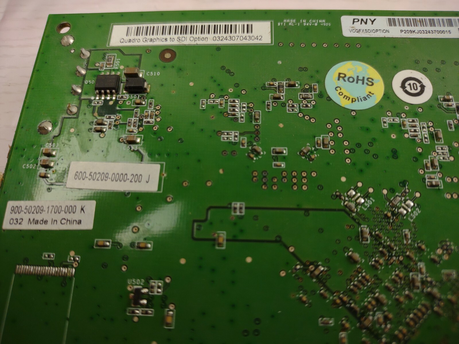 PNY Nvidia Quadro SDI Graphics Option Card VCQFXSDIOPTION