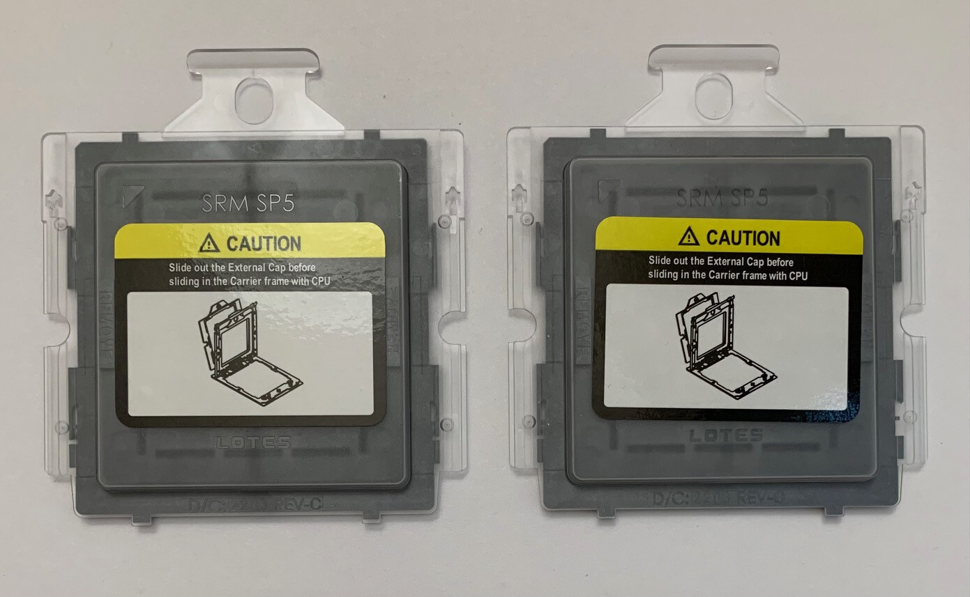 2pcs AMD CPU LOTES SRM SP5 Socket Plastic Protector Cover Cap