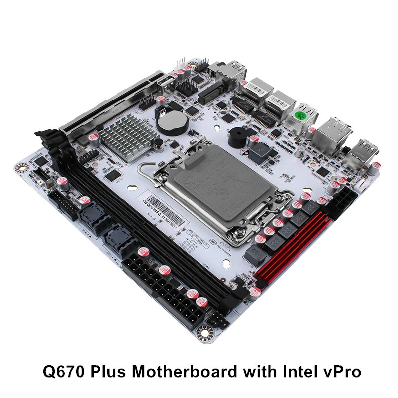 Q670 Intel vPro 8-Bay NAS Motherboard 12/13/14th Gen LGA1700 3*NVMe 1*PCIE5.0x16