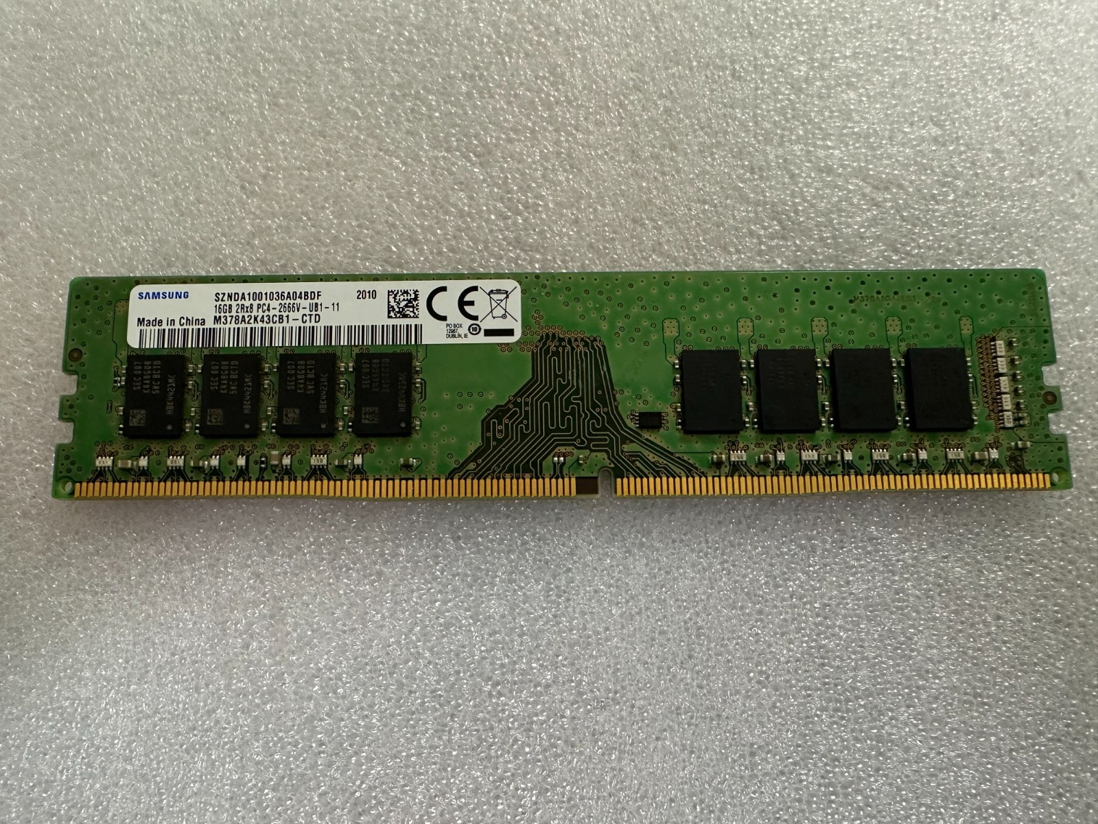 16GB Samsung M378A2K43CB1-CTD 1x 16GB DDR4 2666Mhz Desktop Memory RAM