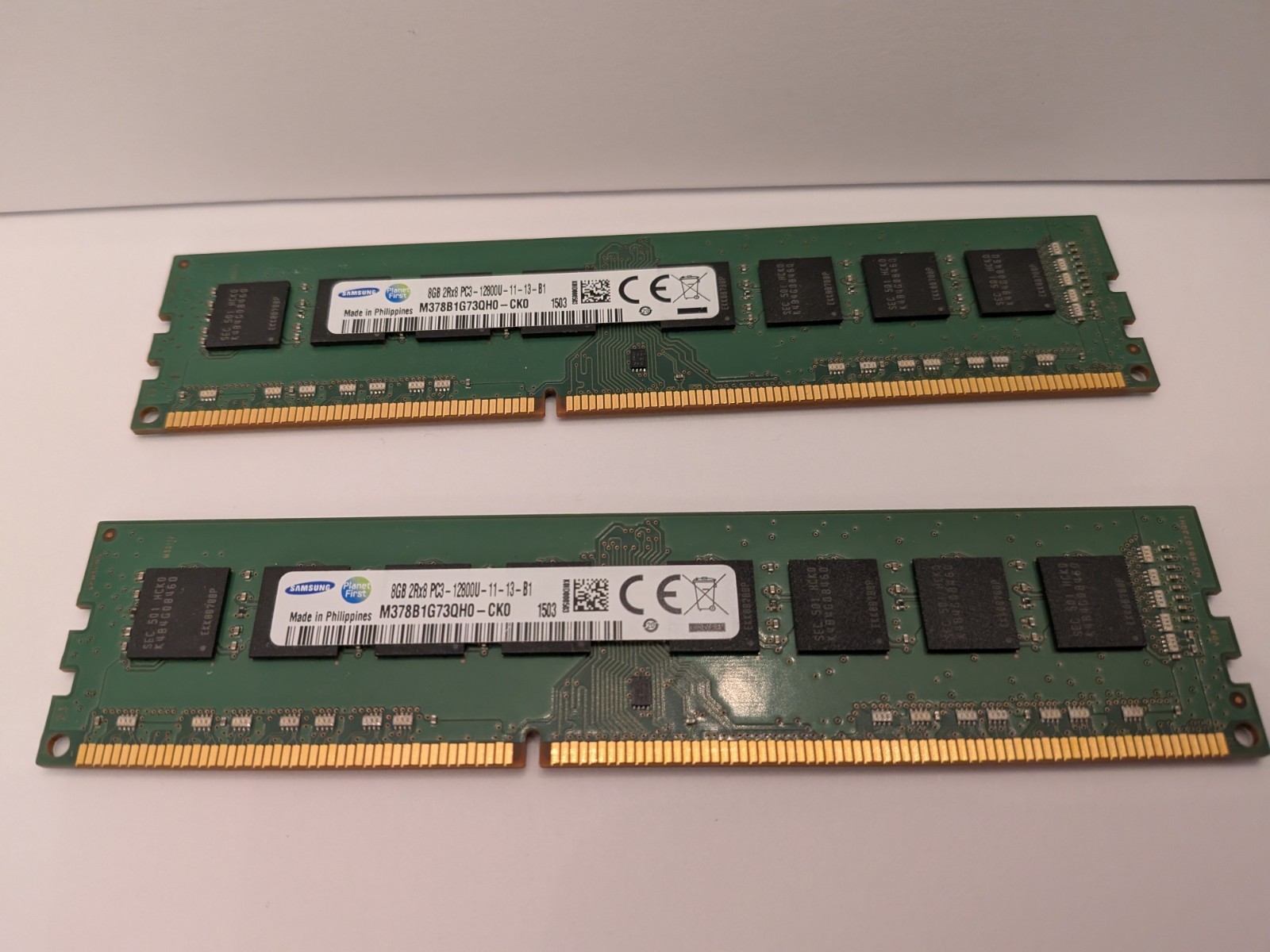 Samsung 16GB (2x8GB) PC3-12800U DDR3-1600MHz DDR3-12800 DESKTOP MEMORY RAM