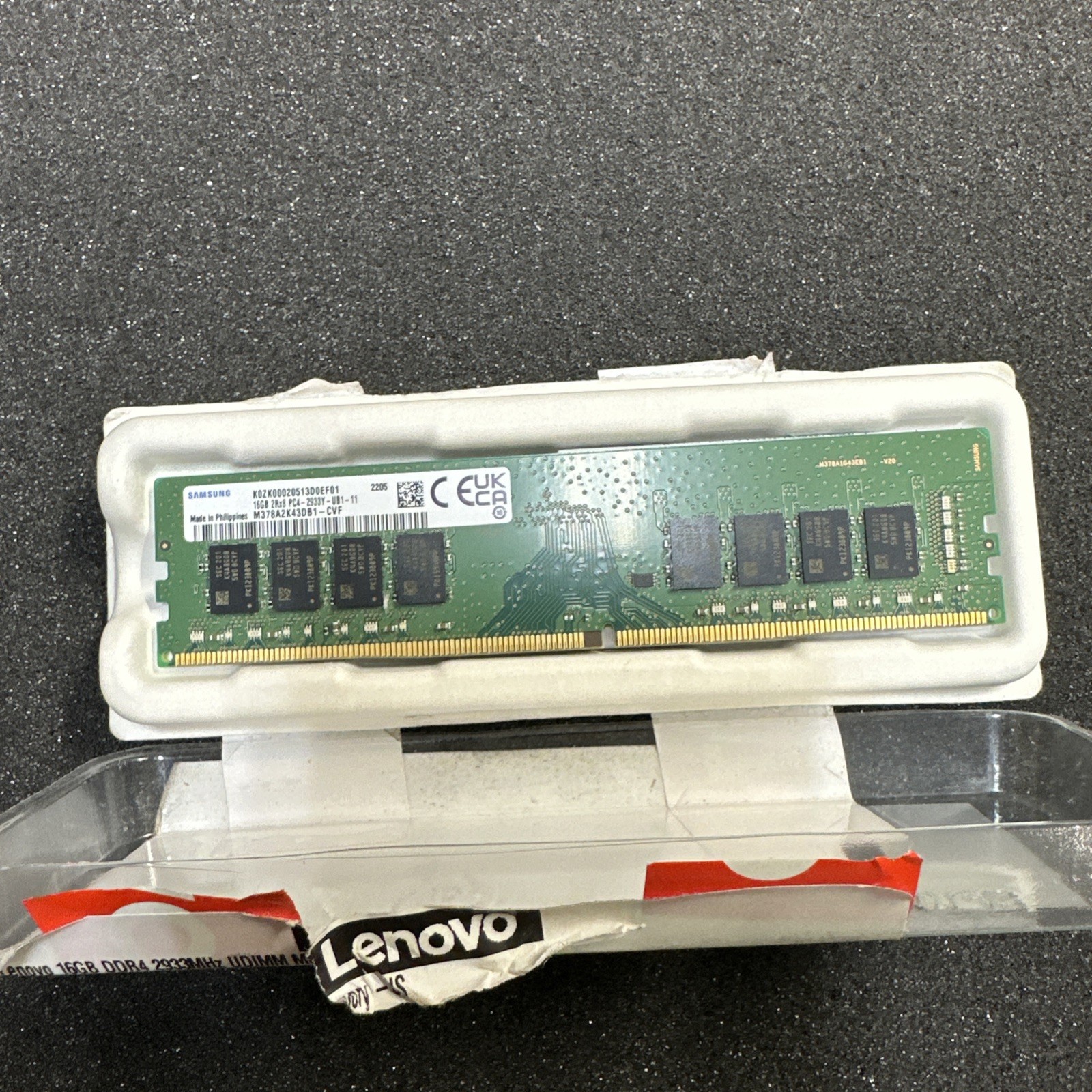 SAMSUNG 16GB PC4- 2933Y 2RX8 UDIMM DESKTOP RAM M378A2K43DB1-CVF
