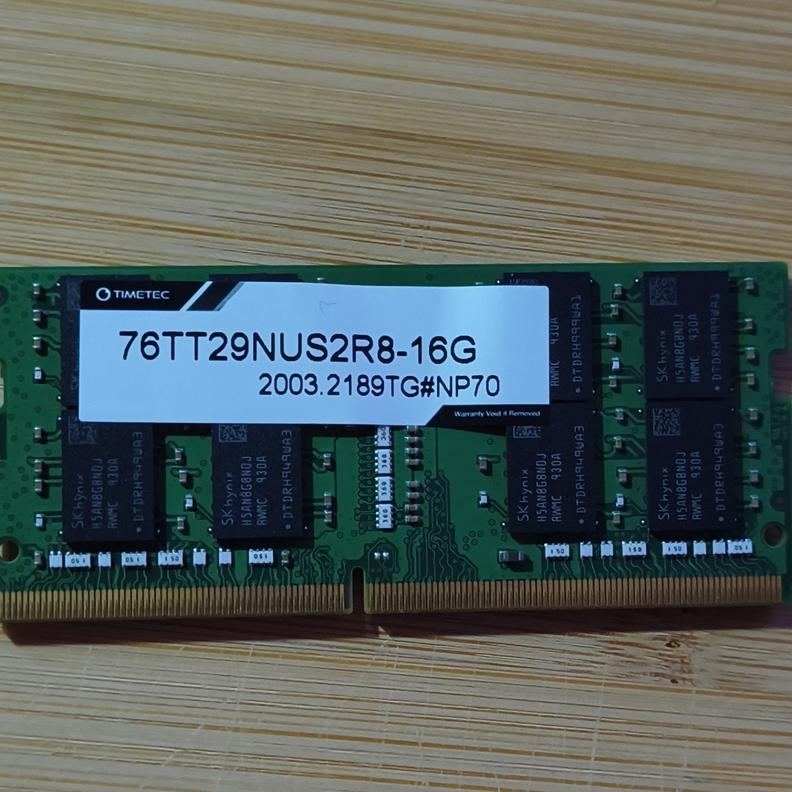 Timetec 16GB DDR4 SO-DIMM 260-Pin PC4-2933Y 2Rx8 RAM HMA82GS6DJR8N