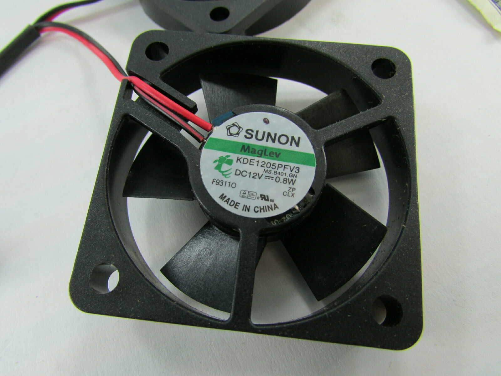 New Sunon 12V 3700 RPM MagLev KDE1205PFV3 Ultra Quiet Fan Set 50MM x 10MM 2-Pin