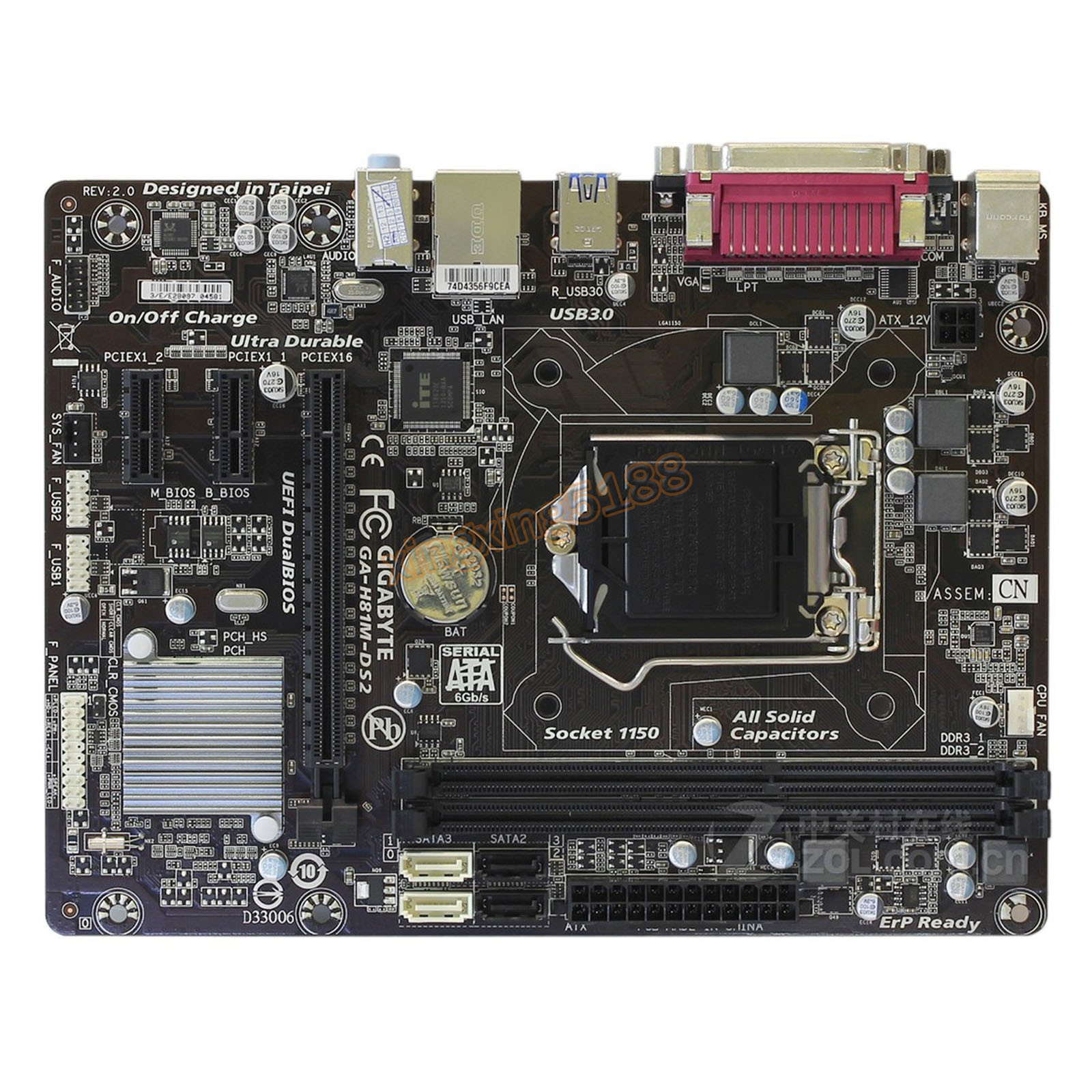 GIGABYTE GA-H81M-DS2 For Intel LGA1150 Micro ATX Motherboard DDR3 16GB Mainboard
