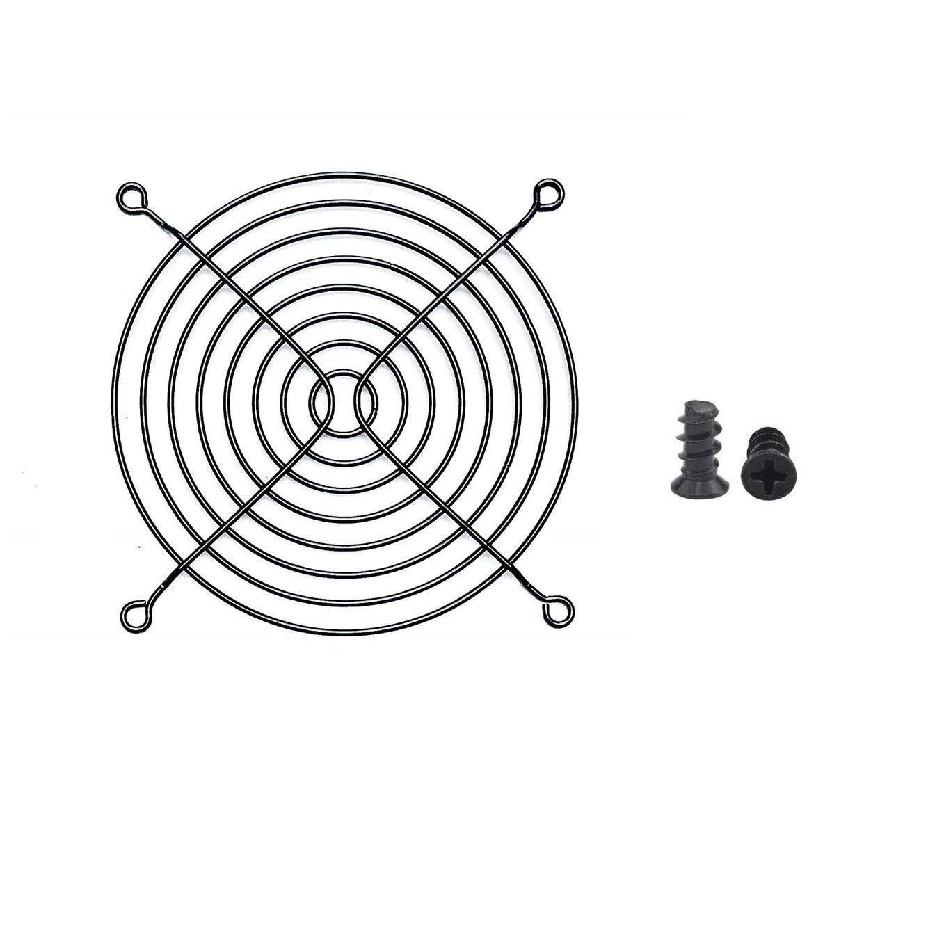 Easycargo 10pcs 120mm Fan Grill Guard Black with Screws 120mm,