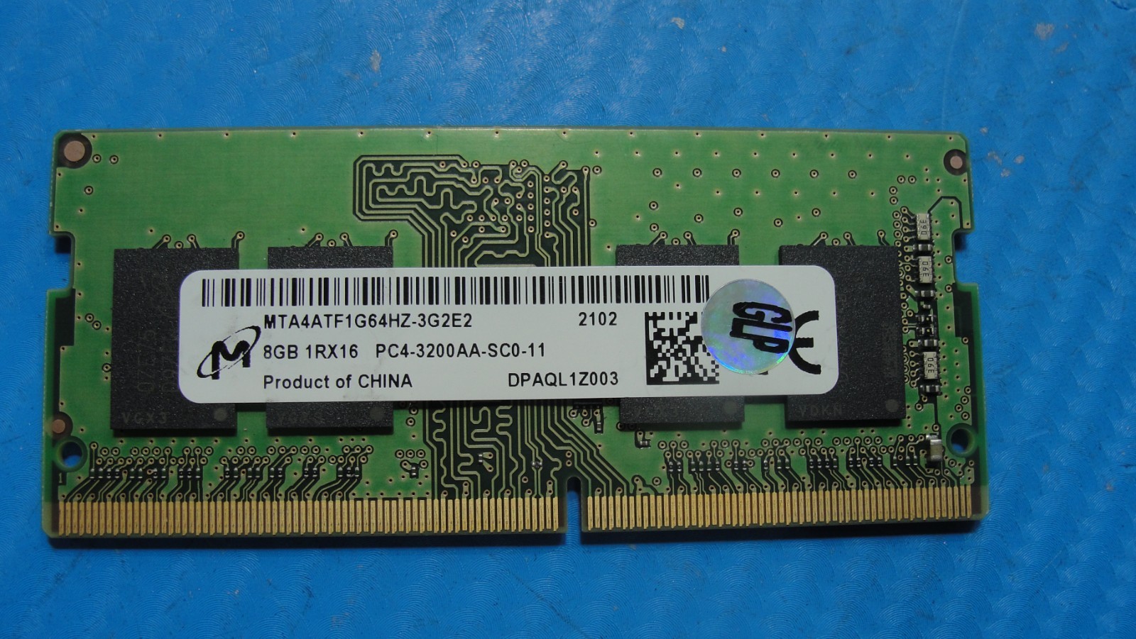 HP 840 G8 Micron 8GB 1Rx16 PC4-3200AA Memory RAM SO-DIMM MTA4ATF1G64HZ-3G2E2