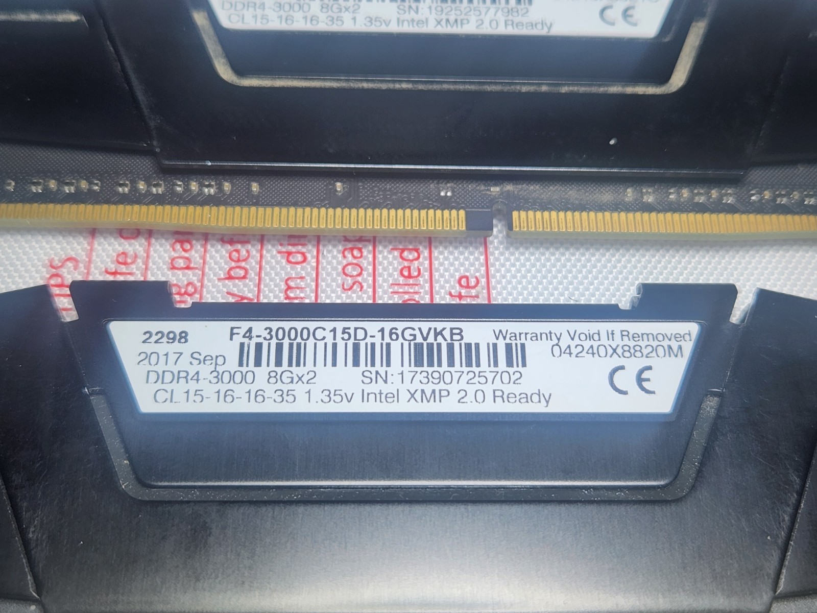 G.Skill RipJaws V 8GB (x3) PC4-24000 (DDR4-3000) Memory F4-3000C15D-16GVKB