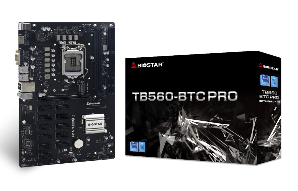 TB560-BTC PRO 11th & 10th LGA 1200 Intel B560 12 GPU support