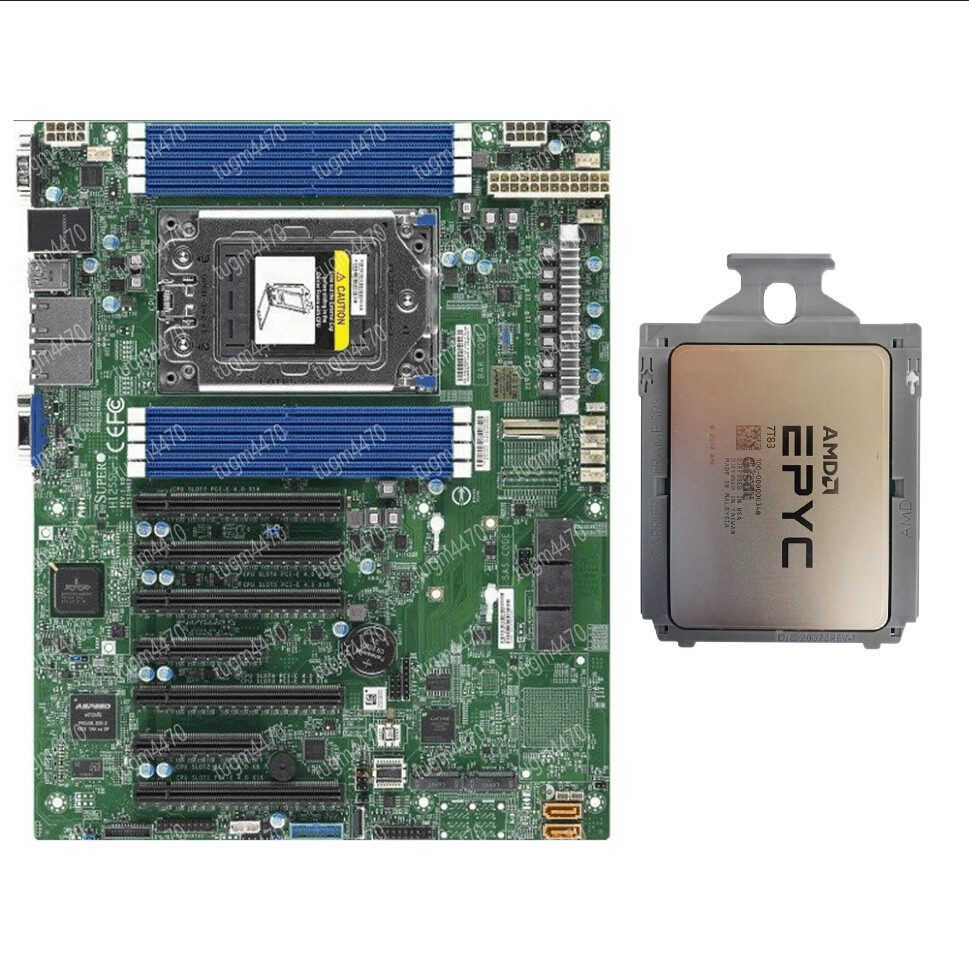 AMD epycn 7T83+Supermicro h12ssl-i 64 core 2.45Ghz combination