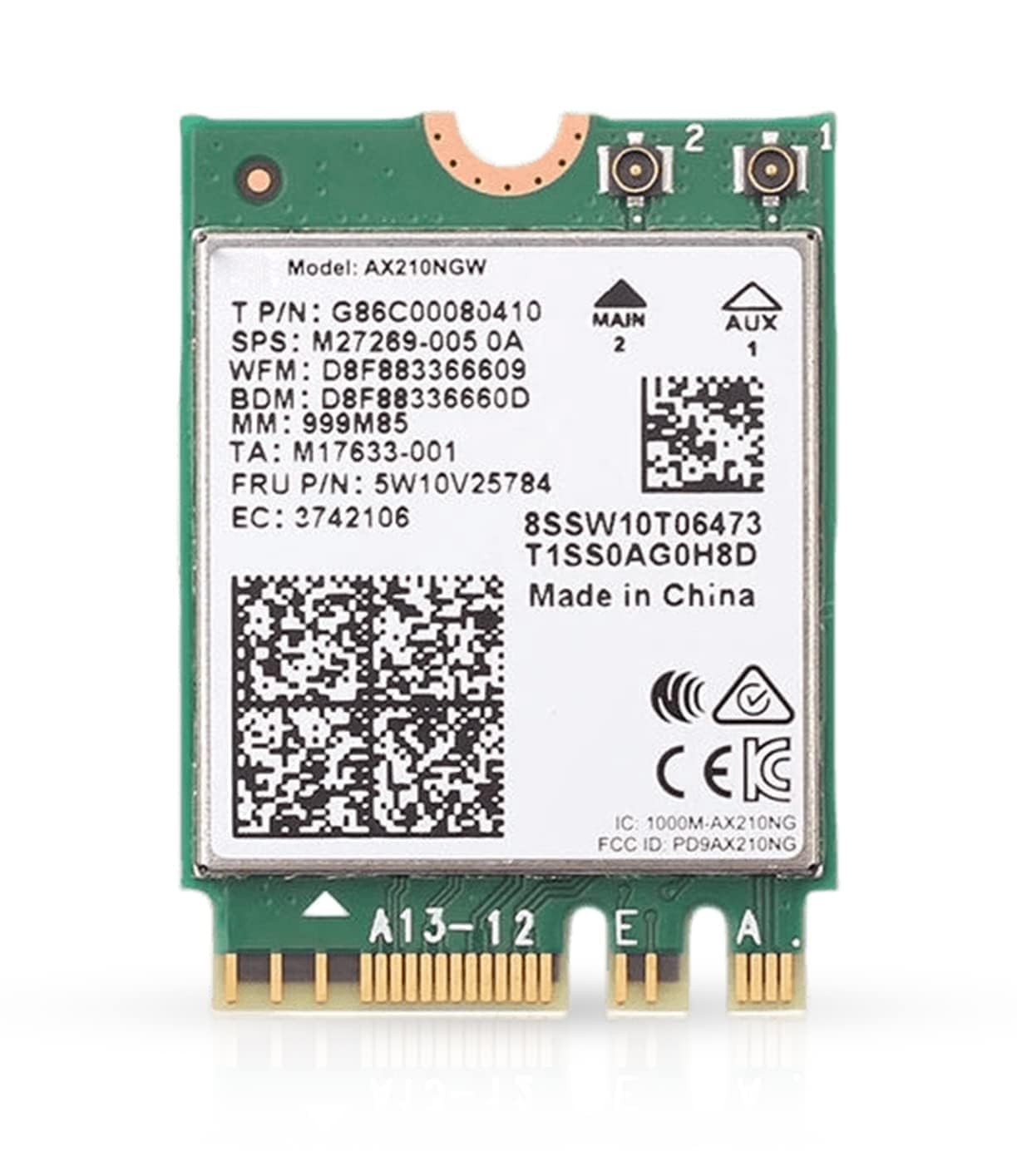 AX210 Desktop Wi-Fi Kit | 2.4 Gbps | Bluetooth 5.3 Support | PCIe x4 | Wi-Fi 6E