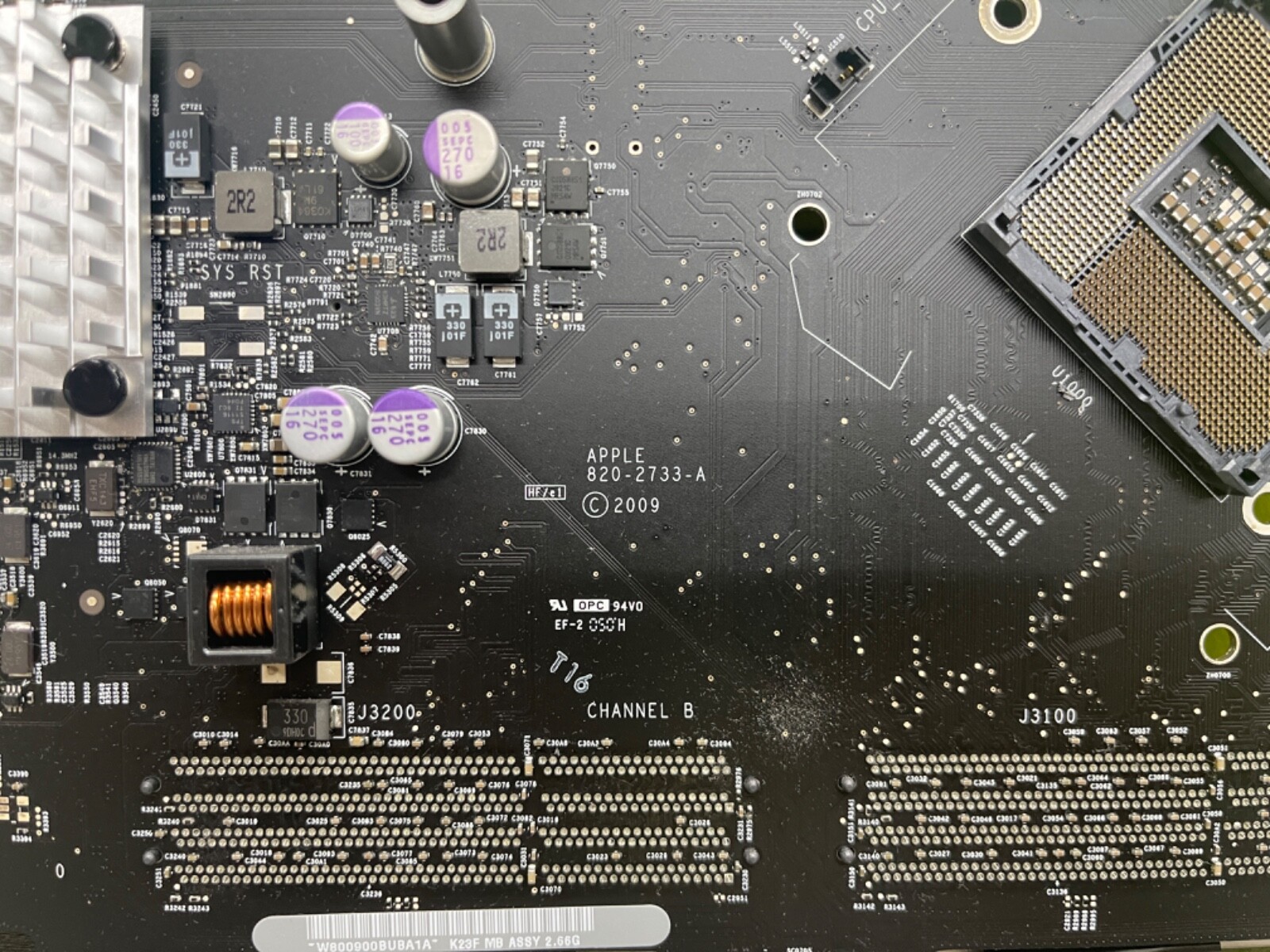 OEM Apple iMac 27” Mid 2011 A1312 Logic Board 820-2828-A No CPU