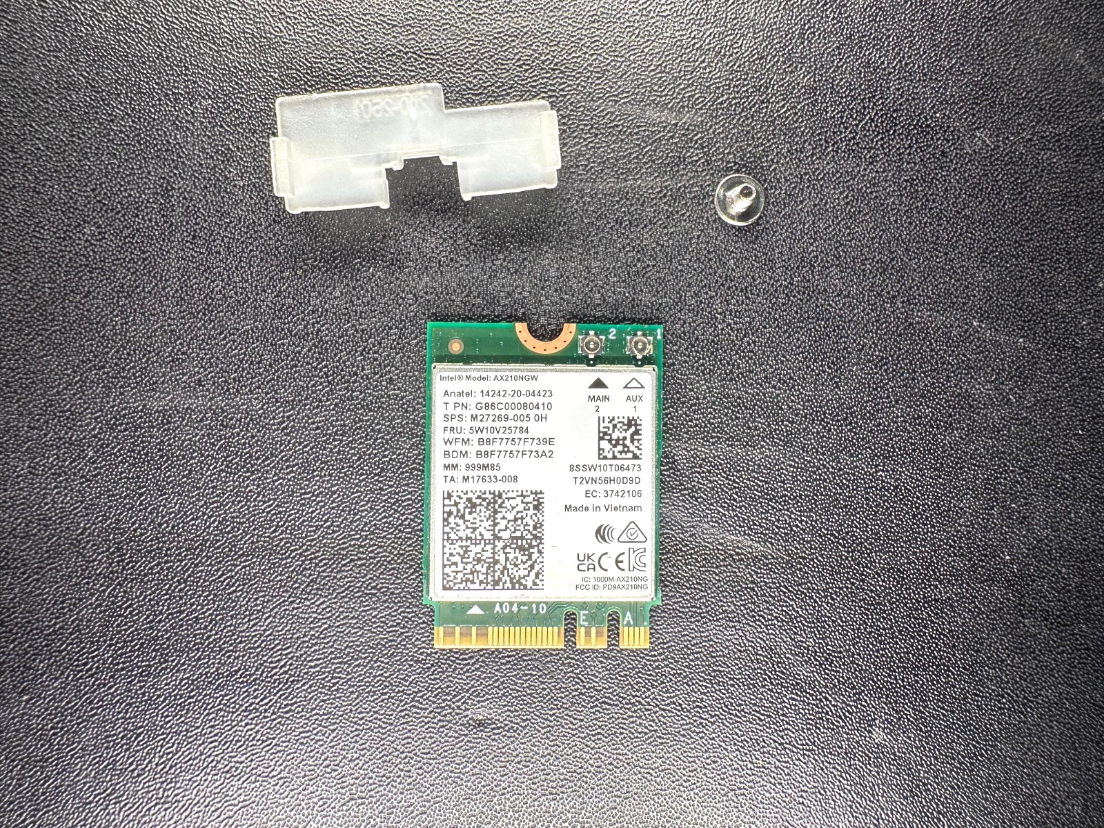 🔥🔥Genuine Intel AX210NGW WIFI 6E Dual Band Bluetooth 5.2 Card Adapter w/Screws
