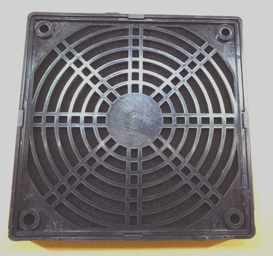 QTY4 120 x 120 x 38 mm GRILL PLASTIC DUST FILTER BLACK BOX FAN SCREEN COVER