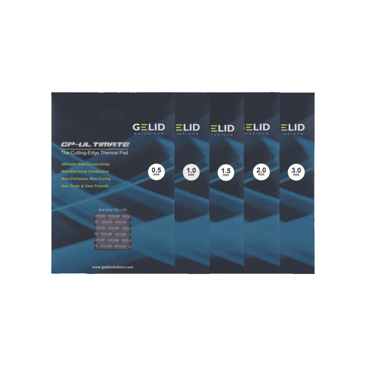 Gelid Solutions GP-Ultimate Thermal Pad 120×120 (0.5g, 1g, 1.5g, 2g, 3g)