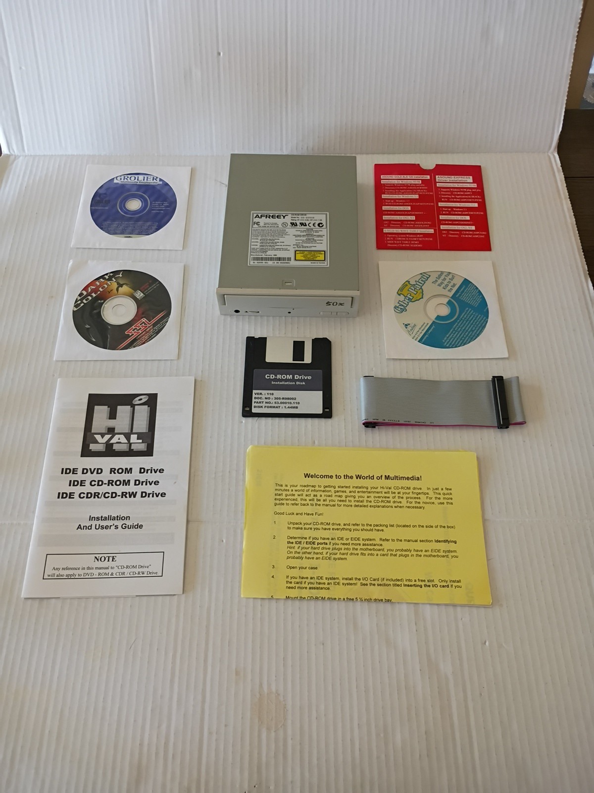 AFREEY CD-2050E 50x IDE CD-ROM DRIVE Game Discs