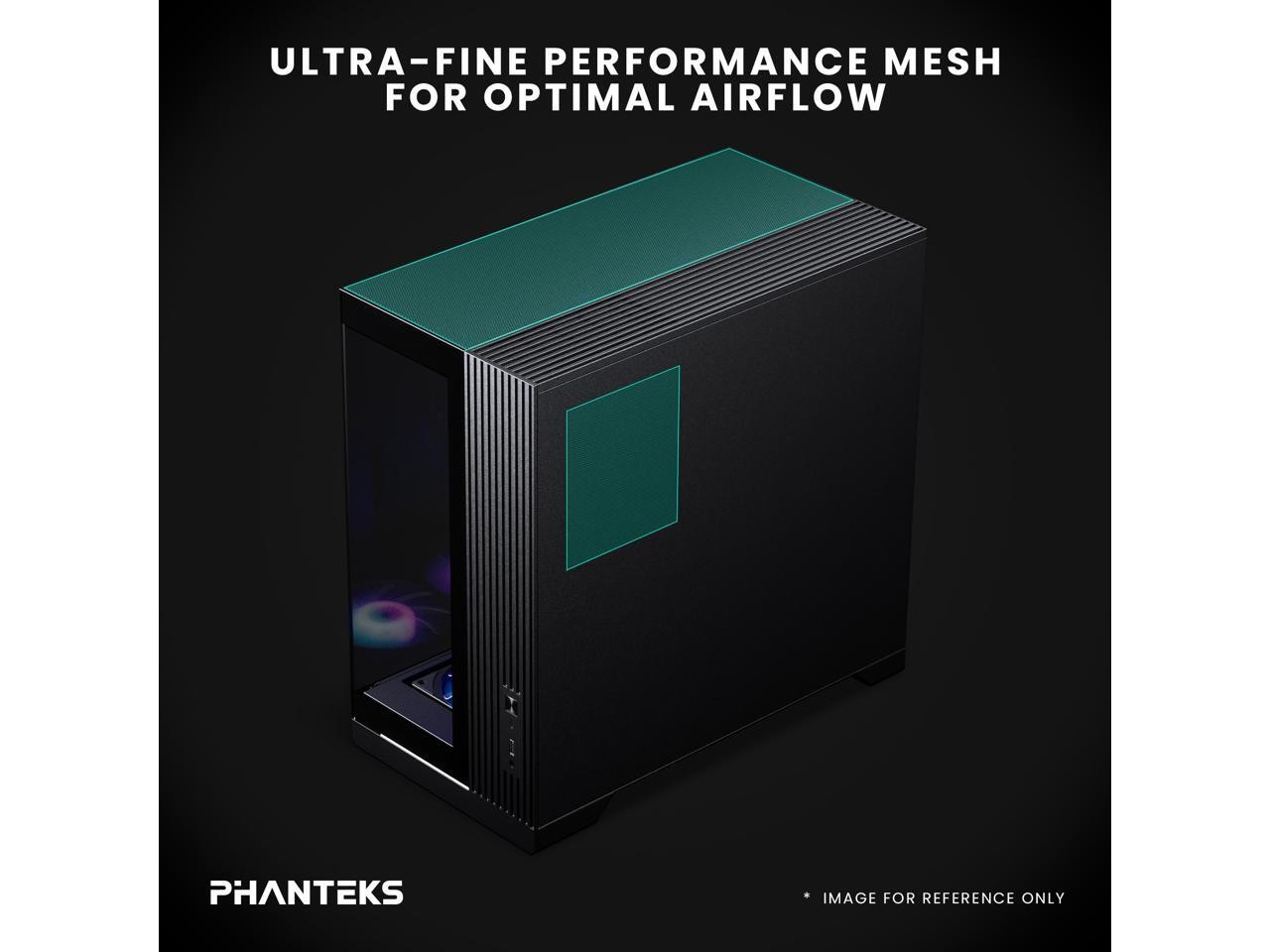 Phanteks XT V5 Panoramic Glass Compact ATX Gaming PC Case, 4x 120 ARGB PWM fans,