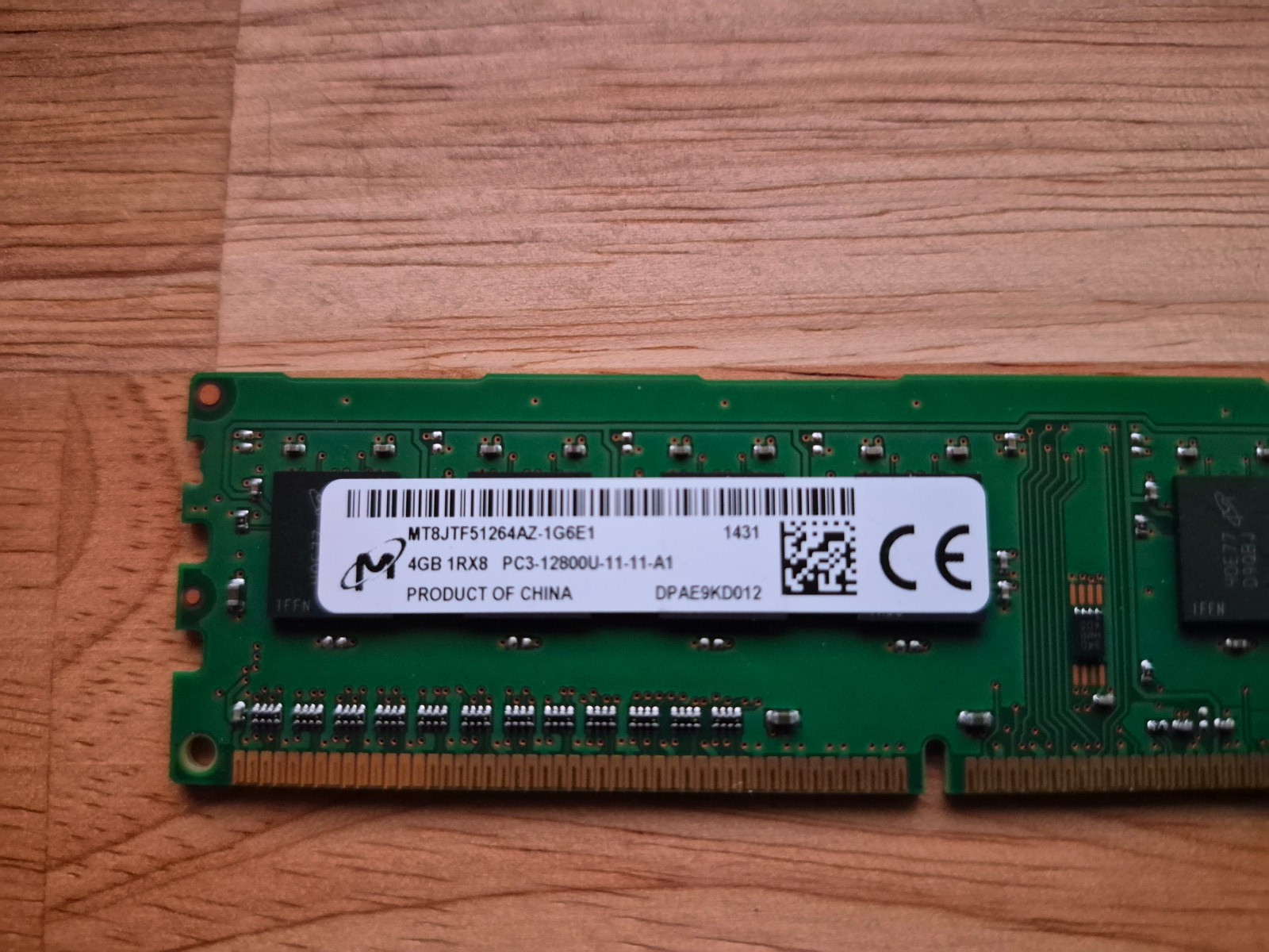 Micron 4GB PC3-12800 (DDR3-1600) Memory – MT8JTF51264AZ-1G6E1