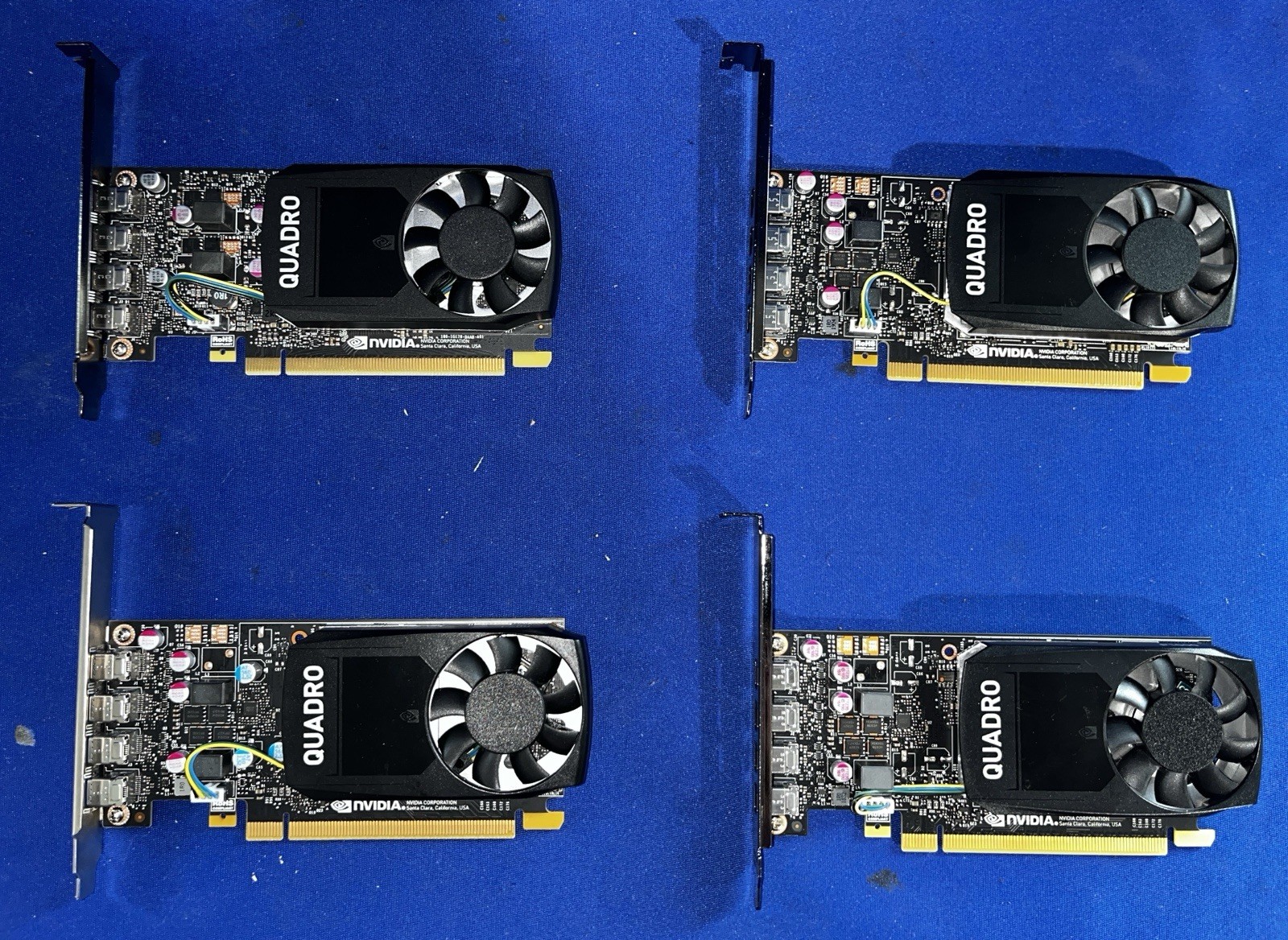 Nvidia Quadro Mix Graphics Card 4x MiniDP P1000 P620 P600 – Tested/Good Lot of 4