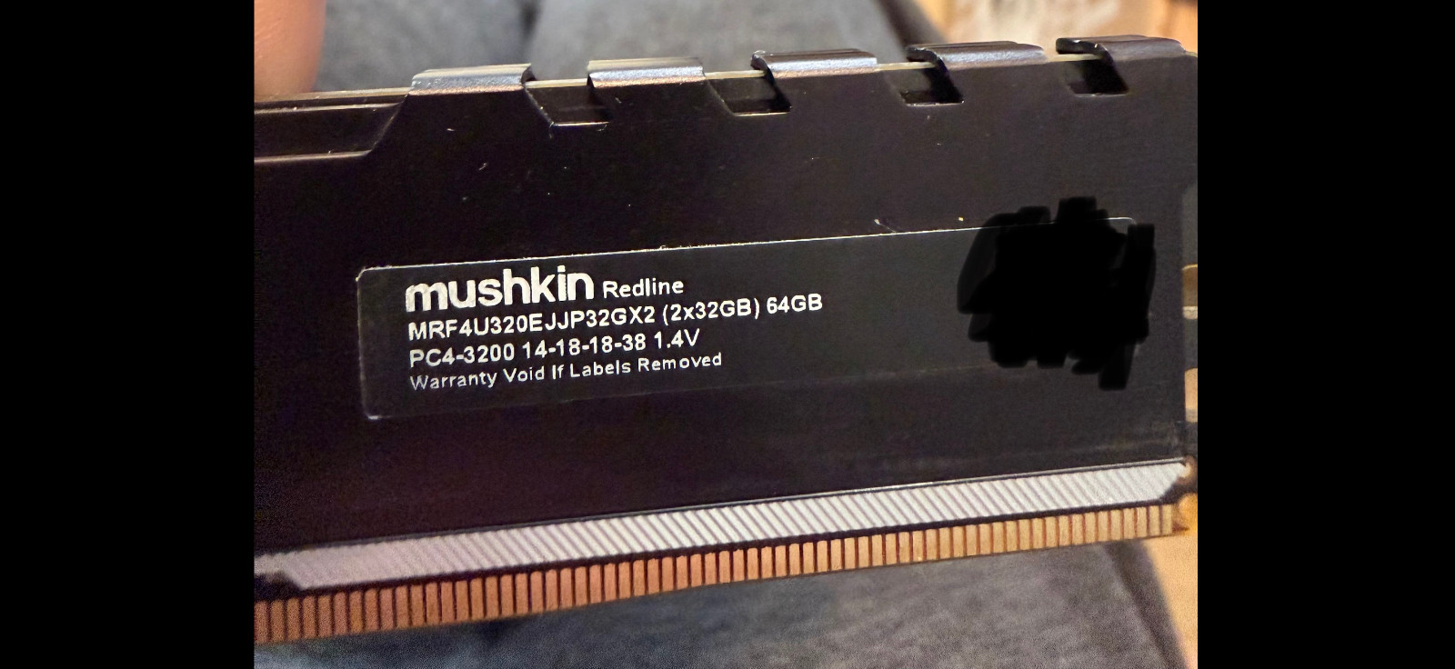 Mushkin Redline DDR4 3200MHZ CL14 MRF4U320EJJP32GX2 (2x32GB) 64GB